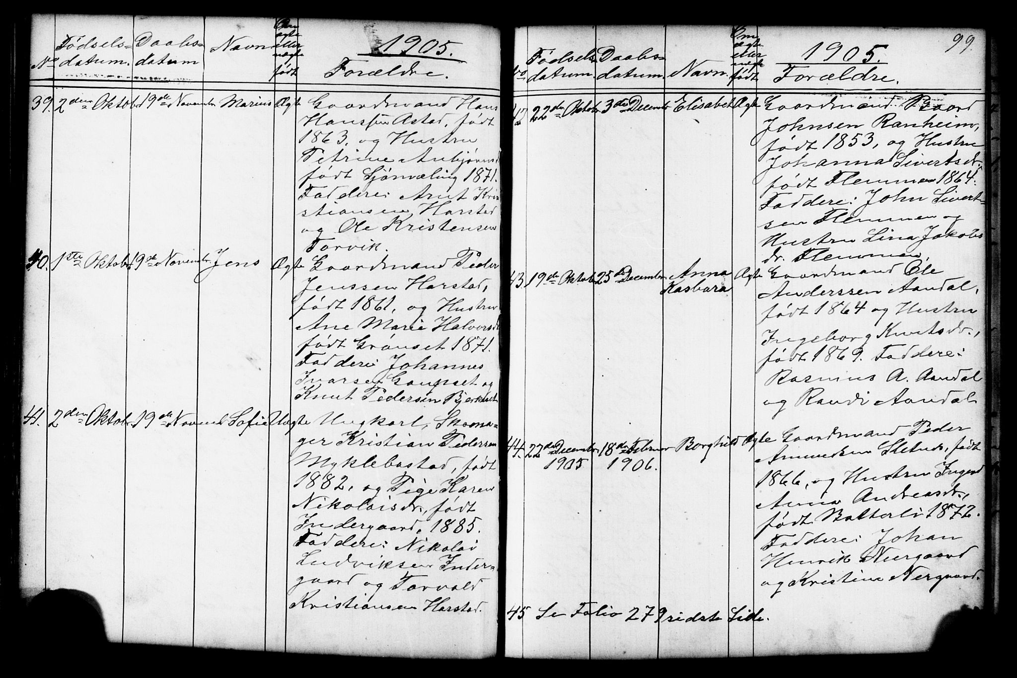 Ministerialprotokoller, klokkerbøker og fødselsregistre - Møre og Romsdal, AV/SAT-A-1454/584/L0969: Parish register (copy) no. 584C02, 1877-1911, p. 99