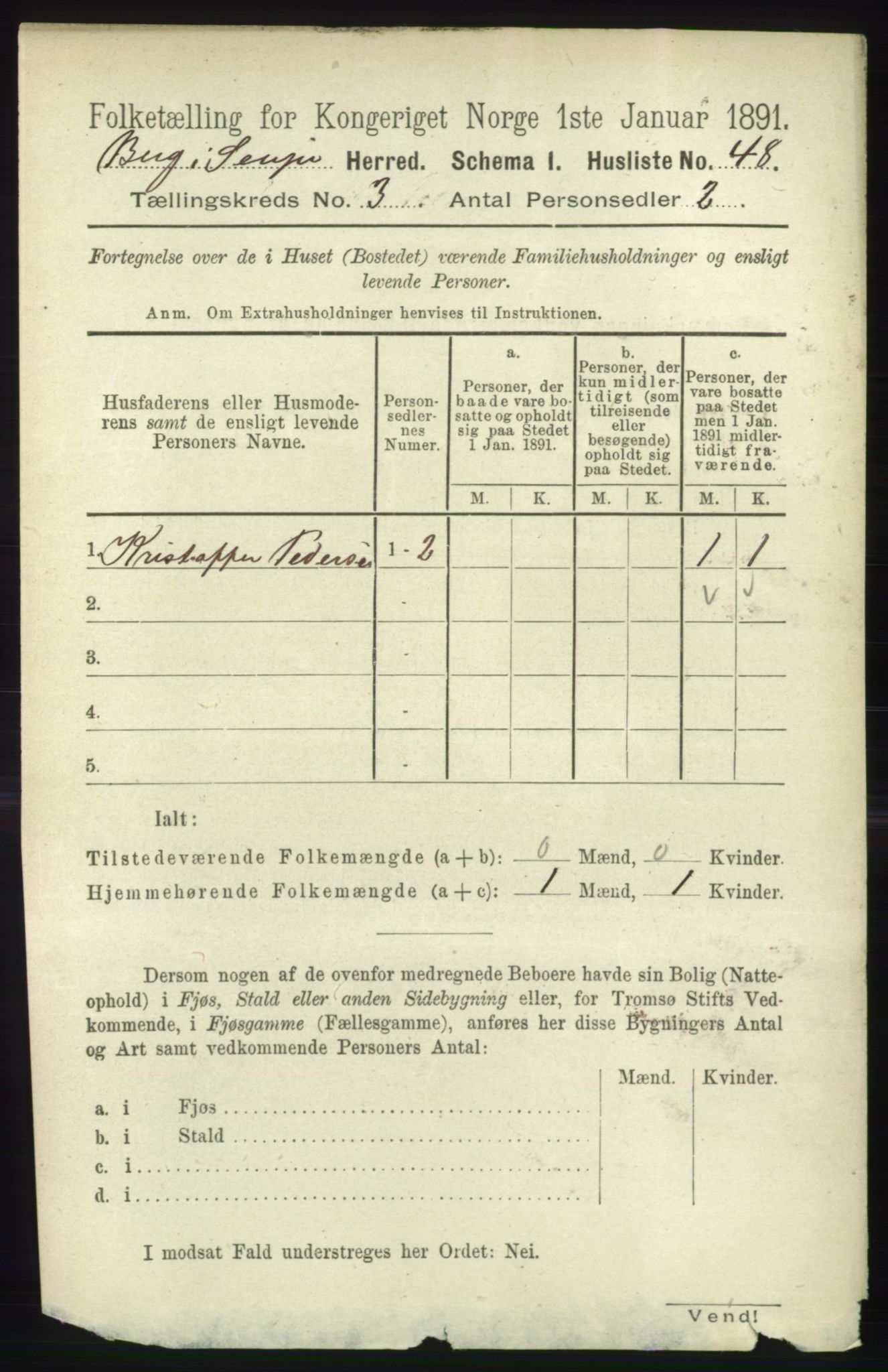 RA, 1891 census for 1929 Berg, 1891, p. 1019