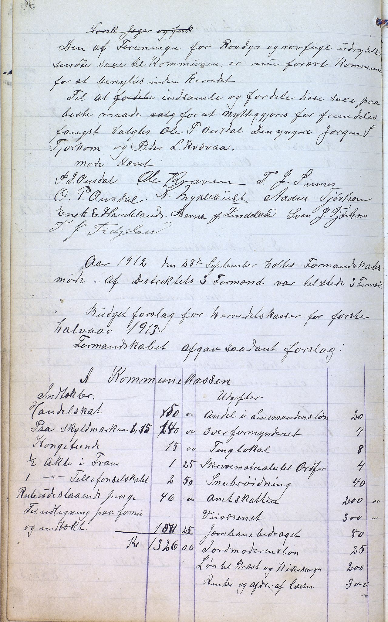 Øvre Sirdal kommune - Formannskapet/Kommunestyret, ARKSOR/1046ØS120/A/L0001: Møtebok (d), 1905-1917, p. 95b