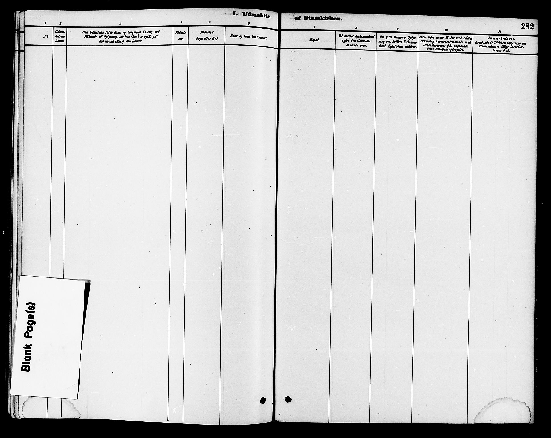 Krødsherad kirkebøker, AV/SAKO-A-19/G/Ga/L0001: Parish register (copy) no. 1, 1879-1893, p. 282