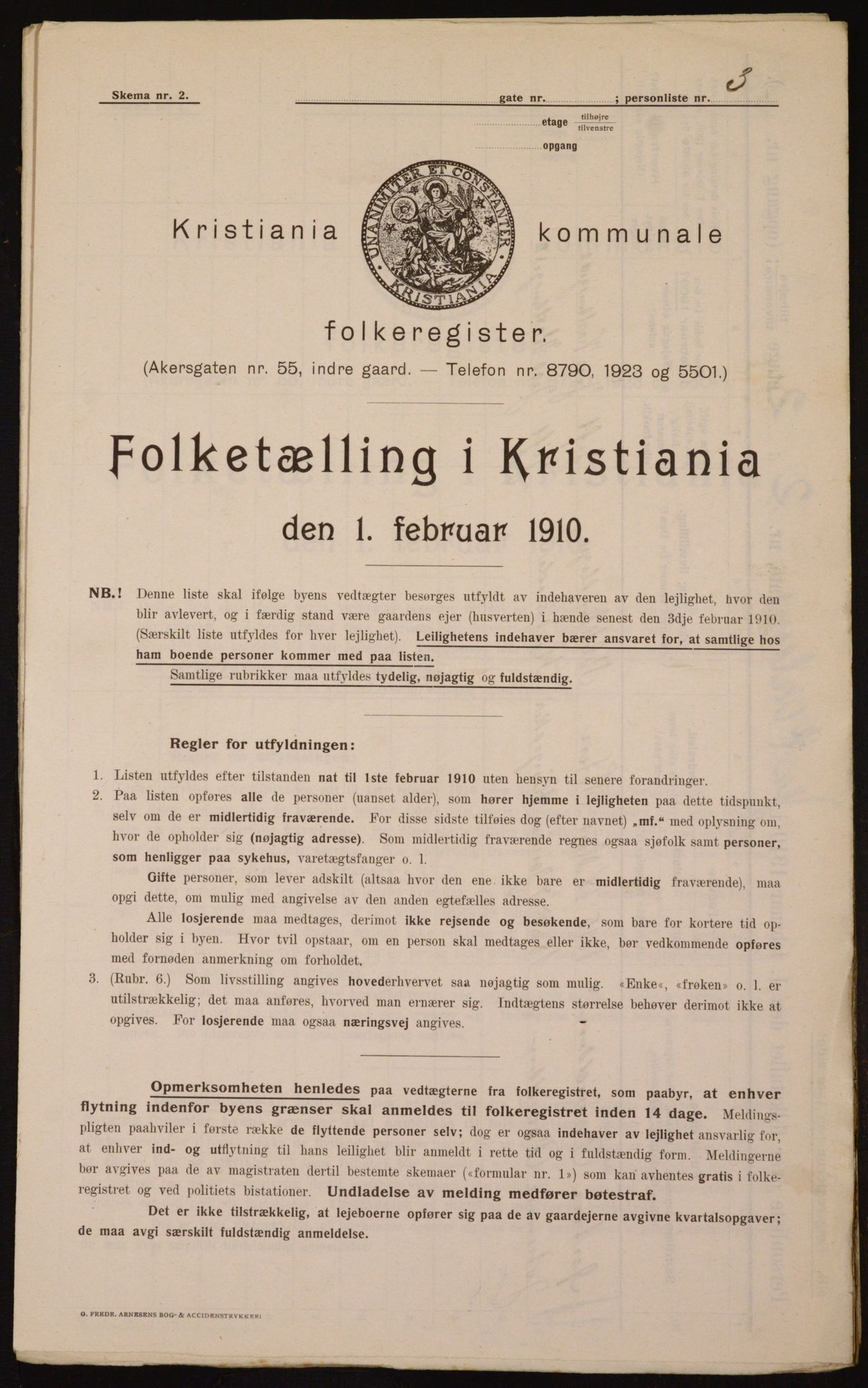 OBA, Municipal Census 1910 for Kristiania, 1910, p. 45655