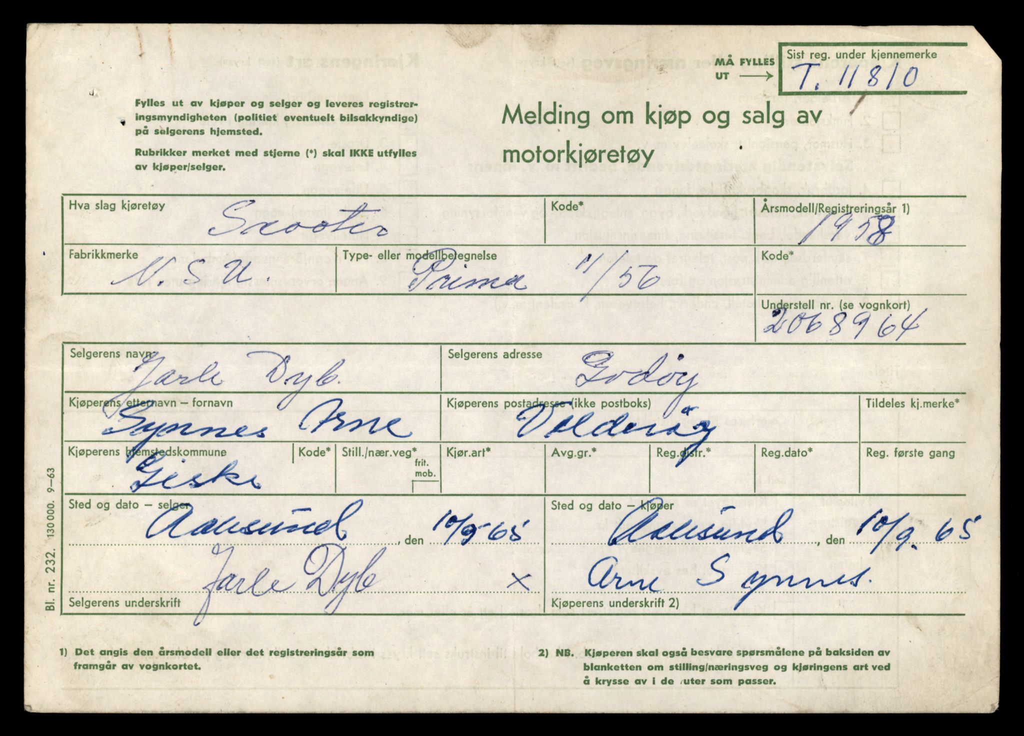 Møre og Romsdal vegkontor - Ålesund trafikkstasjon, SAT/A-4099/F/Fe/L0031: Registreringskort for kjøretøy T 11800 - T 11996, 1927-1998, p. 237