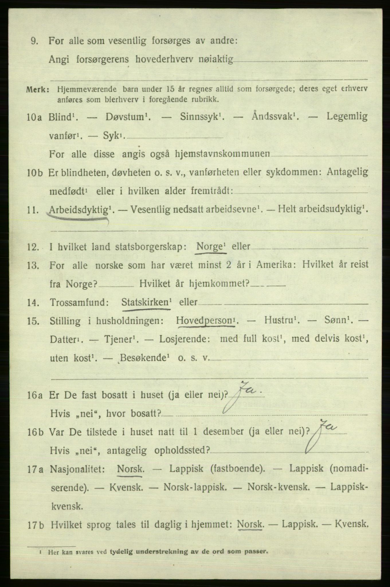 SATØ, 1920 census for Vardø rural district, 1920, p. 2587