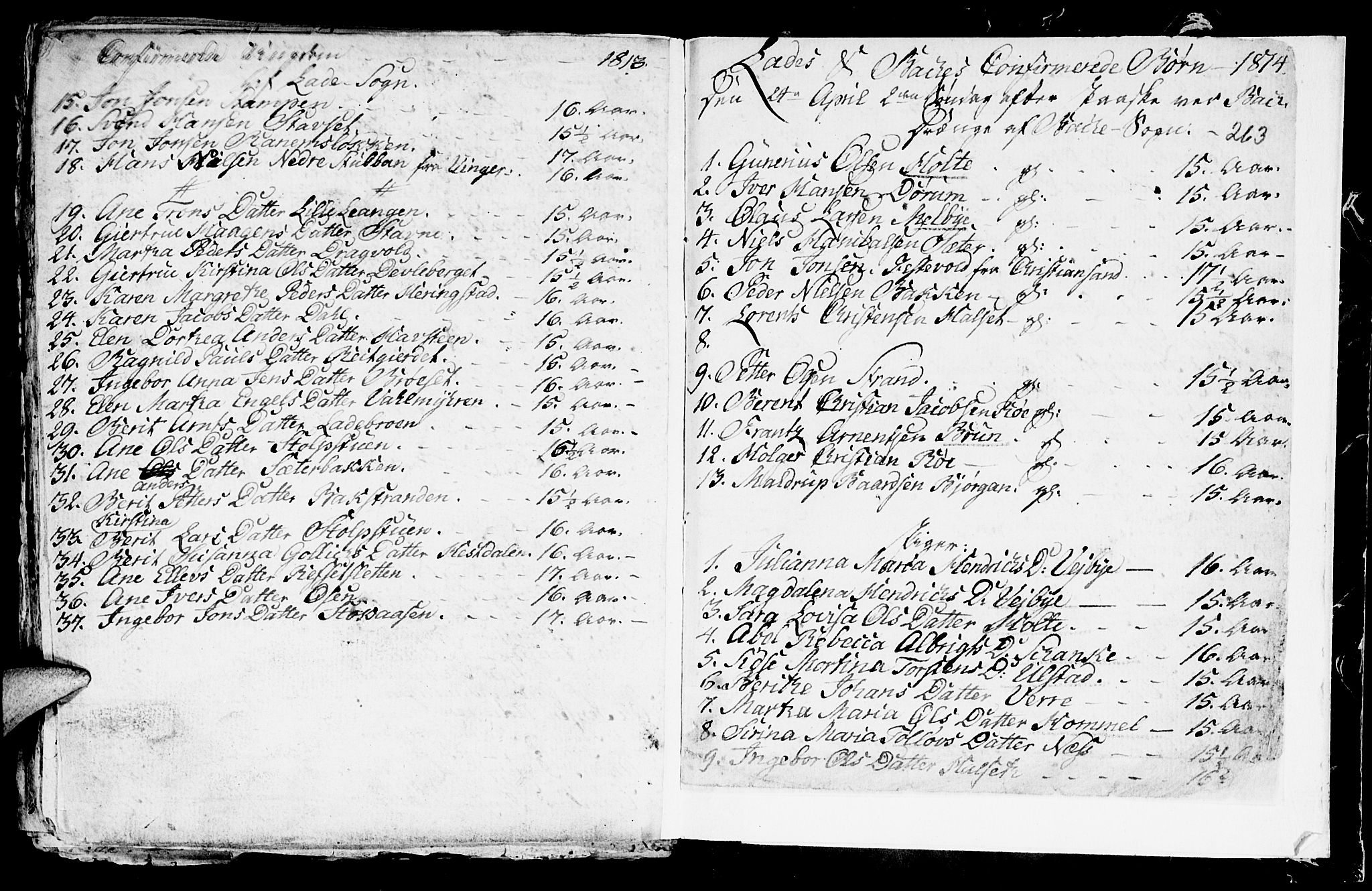 Ministerialprotokoller, klokkerbøker og fødselsregistre - Sør-Trøndelag, AV/SAT-A-1456/604/L0218: Parish register (copy) no. 604C01, 1754-1819, p. 263