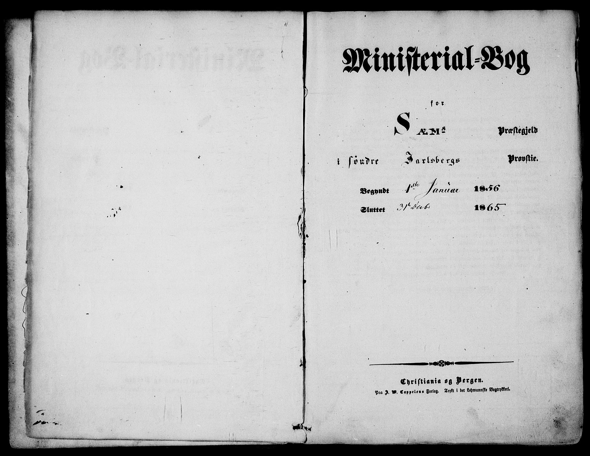 Sem kirkebøker, AV/SAKO-A-5/F/Fa/L0007: Parish register (official) no. I 7, 1856-1865