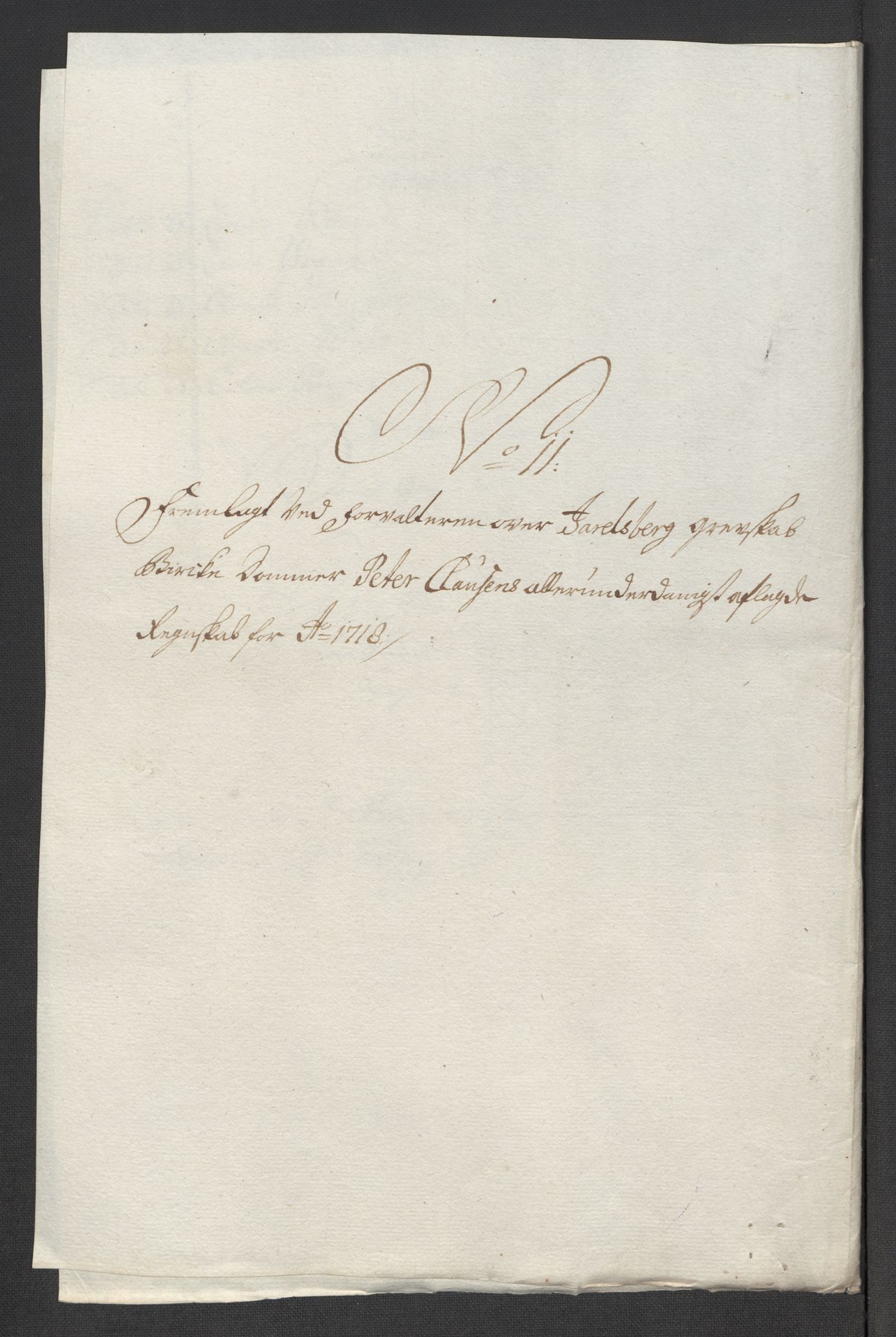 Rentekammeret inntil 1814, Reviderte regnskaper, Fogderegnskap, RA/EA-4092/R32/L1882: Fogderegnskap Jarlsberg grevskap, 1718, p. 349