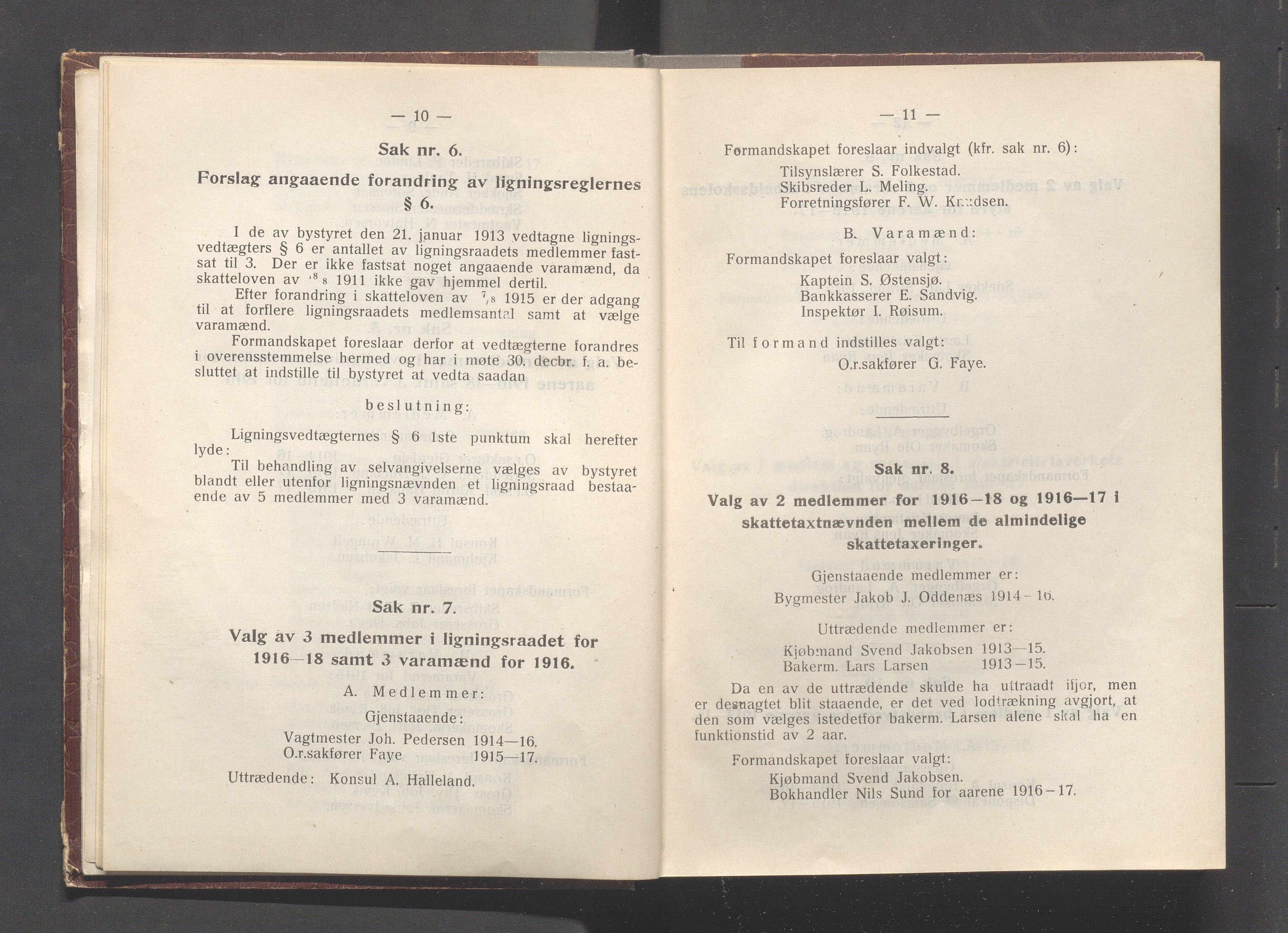 Haugesund kommune - Formannskapet og Bystyret, IKAR/A-740/A/Abb/L0002: Bystyreforhandlinger, 1908-1917, p. 675