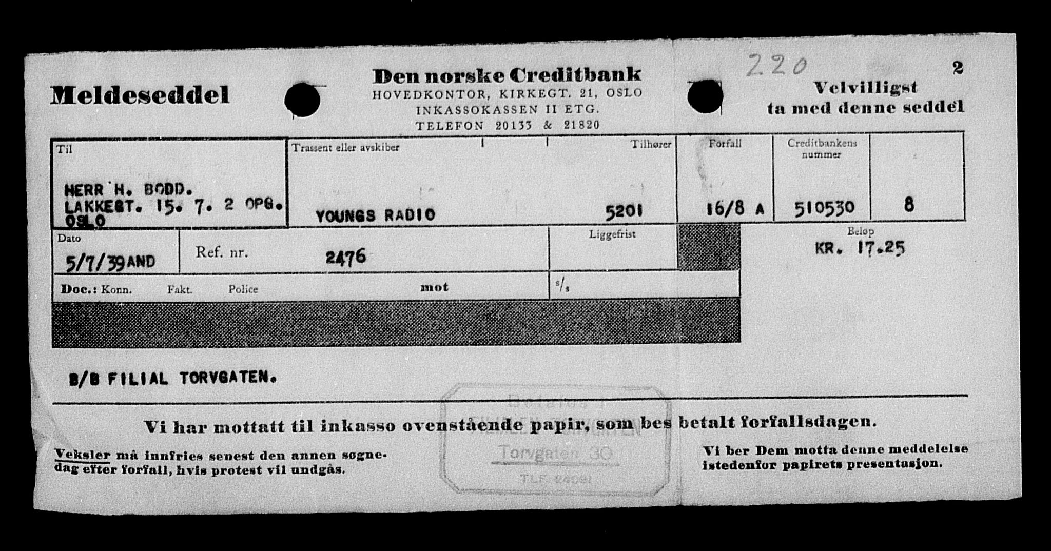 Justisdepartementet, Tilbakeføringskontoret for inndratte formuer, AV/RA-S-1564/H/Hc/Hcc/L0927: --, 1945-1947, p. 35