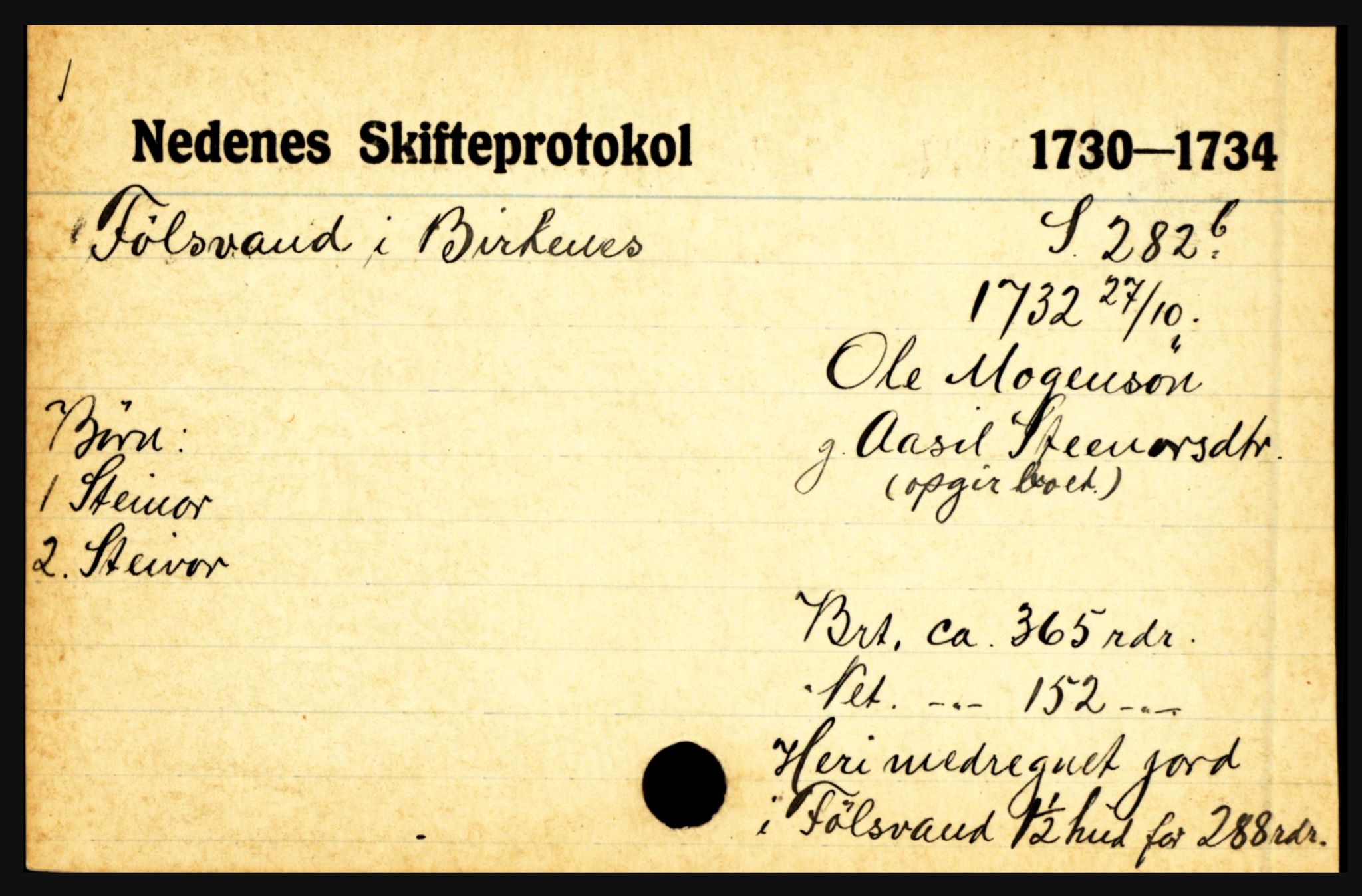 Nedenes sorenskriveri før 1824, AV/SAK-1221-0007/H, p. 8485