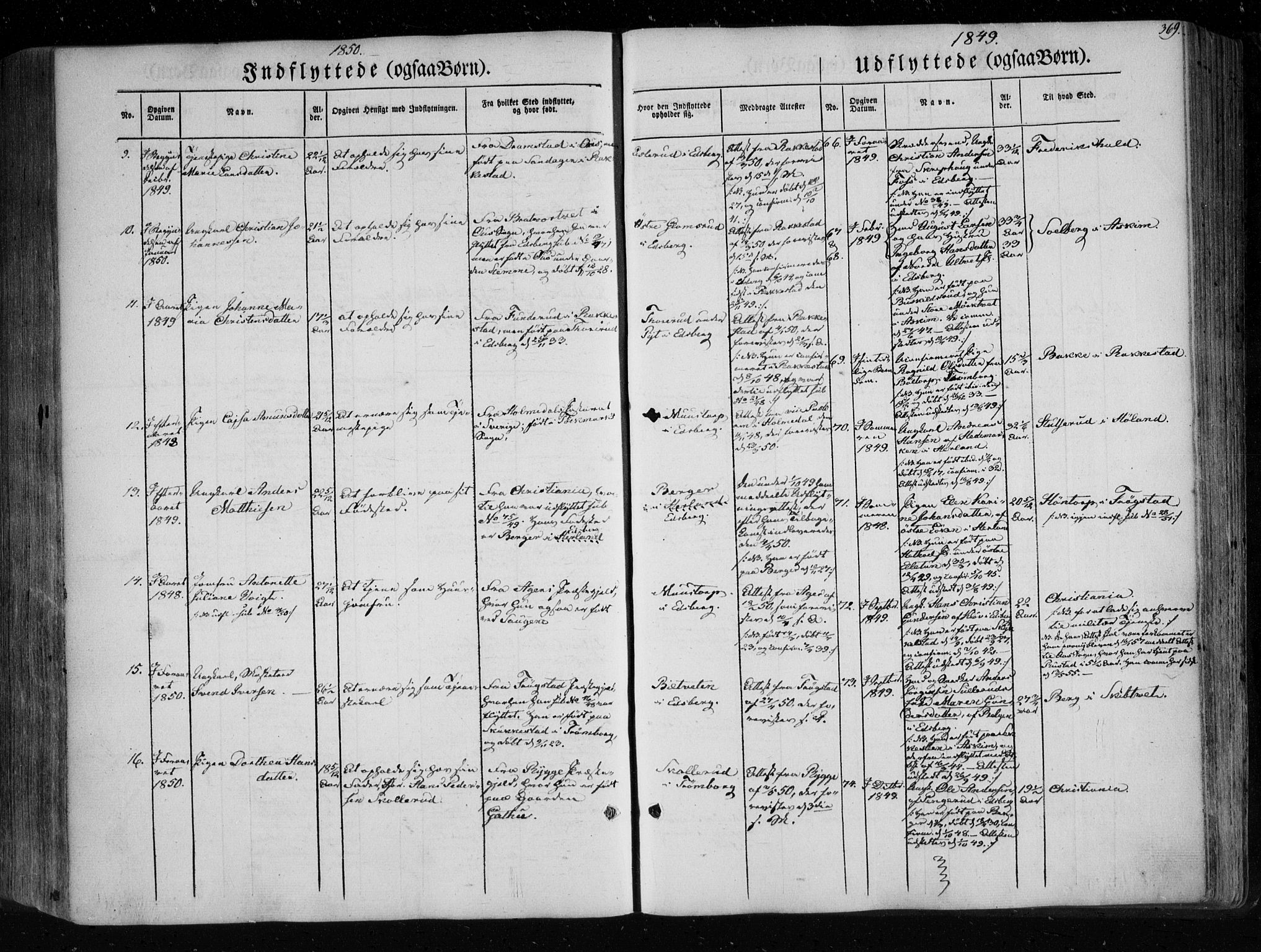 Eidsberg prestekontor Kirkebøker, SAO/A-10905/F/Fa/L0009: Parish register (official) no. I 9, 1849-1856, p. 369