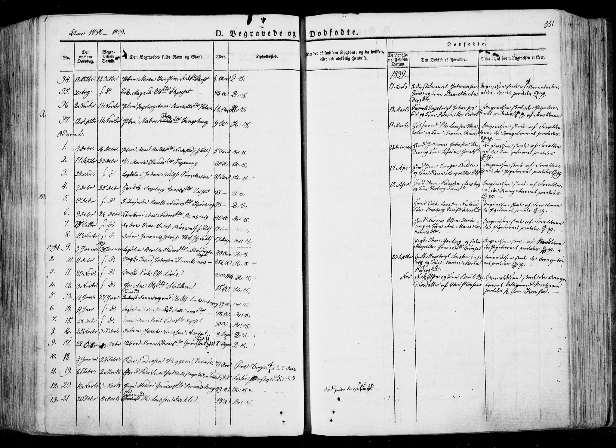 Ministerialprotokoller, klokkerbøker og fødselsregistre - Møre og Romsdal, SAT/A-1454/568/L0803: Parish register (official) no. 568A10, 1830-1853, p. 351