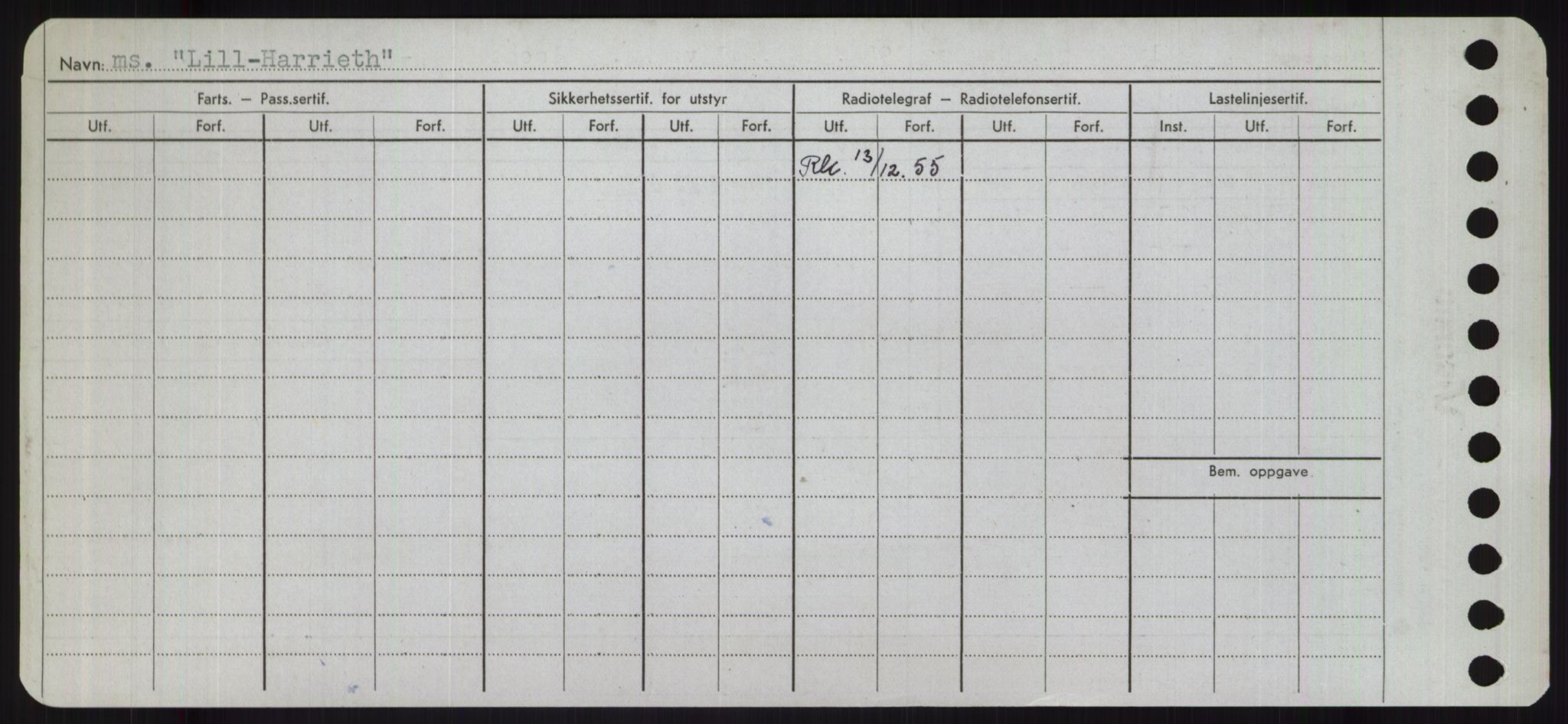 Sjøfartsdirektoratet med forløpere, Skipsmålingen, AV/RA-S-1627/H/Ha/L0003/0002: Fartøy, Hilm-Mar / Fartøy, Kom-Mar, p. 464