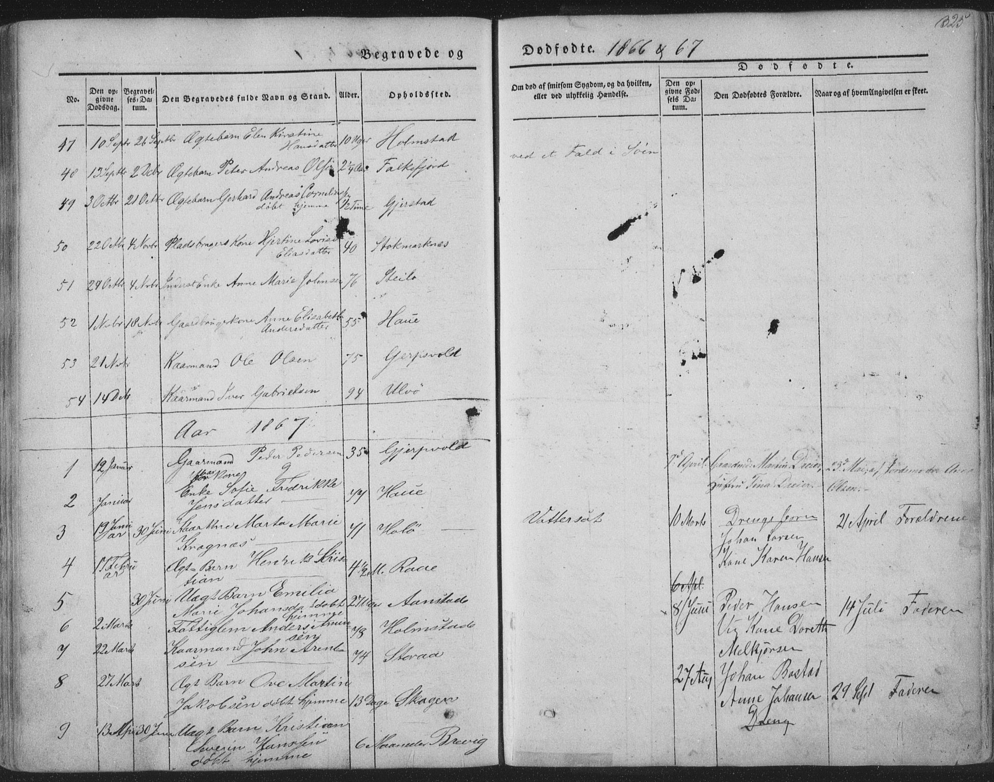 Ministerialprotokoller, klokkerbøker og fødselsregistre - Nordland, AV/SAT-A-1459/888/L1241: Parish register (official) no. 888A07, 1849-1869, p. 325