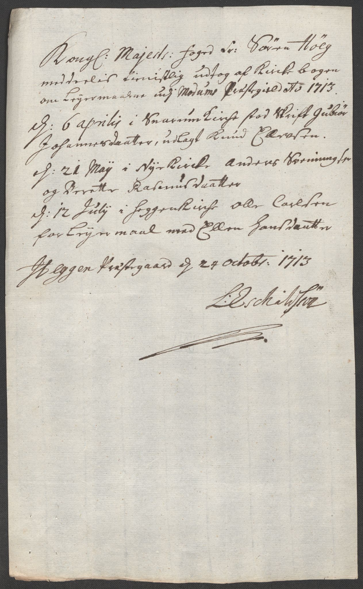 Rentekammeret inntil 1814, Reviderte regnskaper, Fogderegnskap, AV/RA-EA-4092/R31/L1708: Fogderegnskap Hurum, Røyken, Eiker, Lier og Buskerud, 1713, p. 341