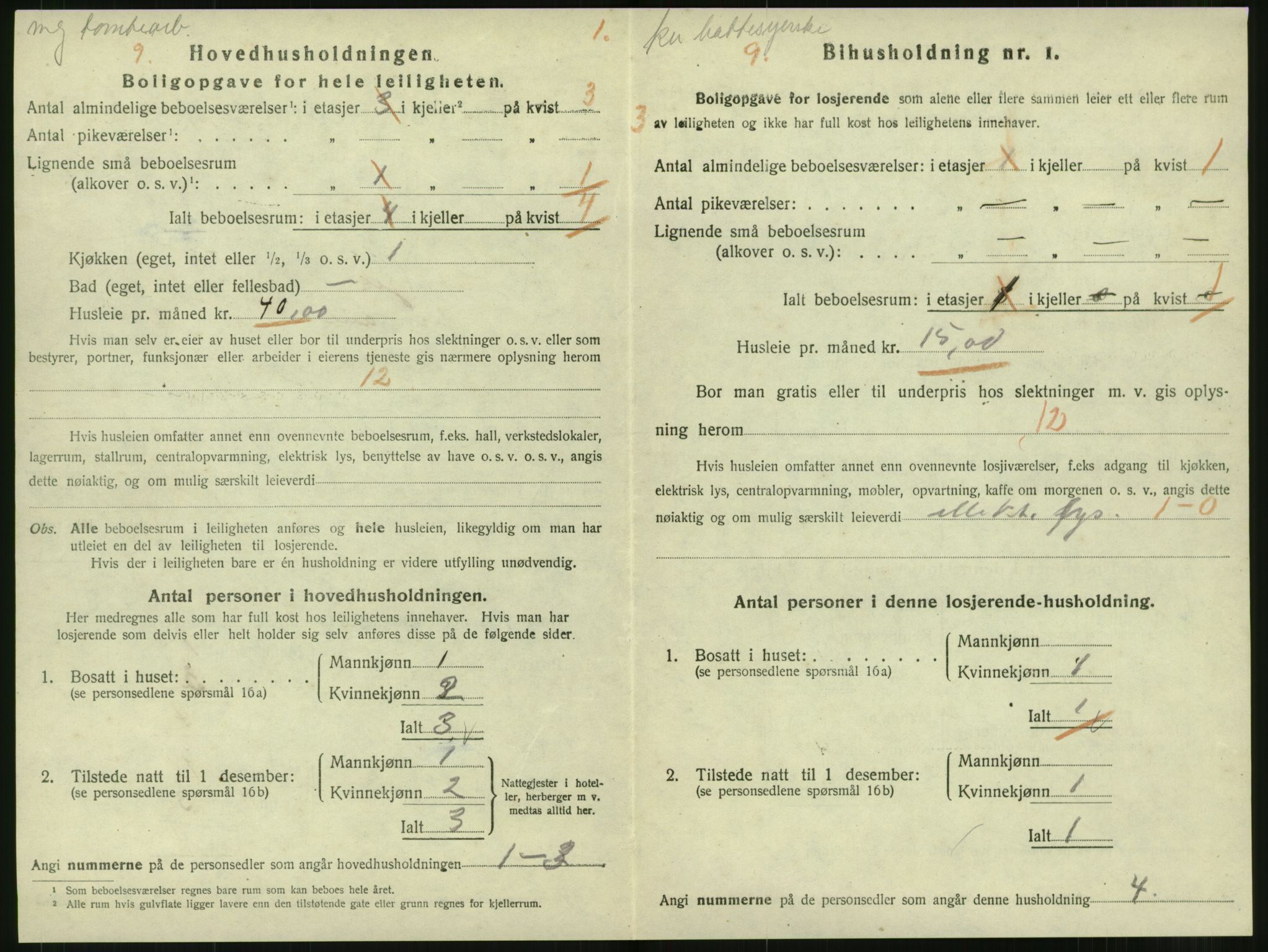 SAT, 1920 census for Levanger town, 1920, p. 801