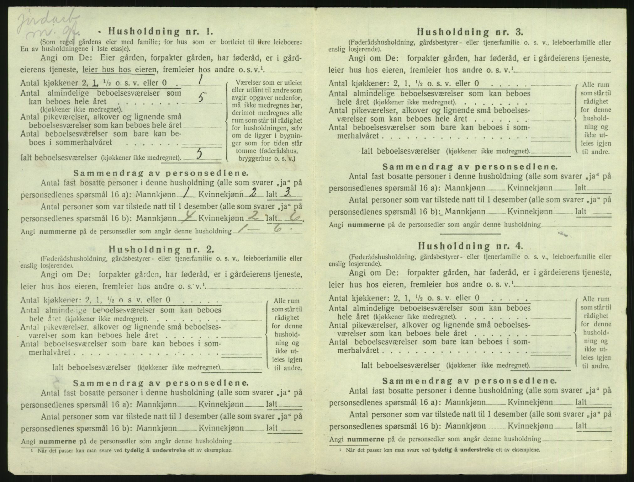SAH, 1920 census for Østre Gausdal, 1920, p. 1005