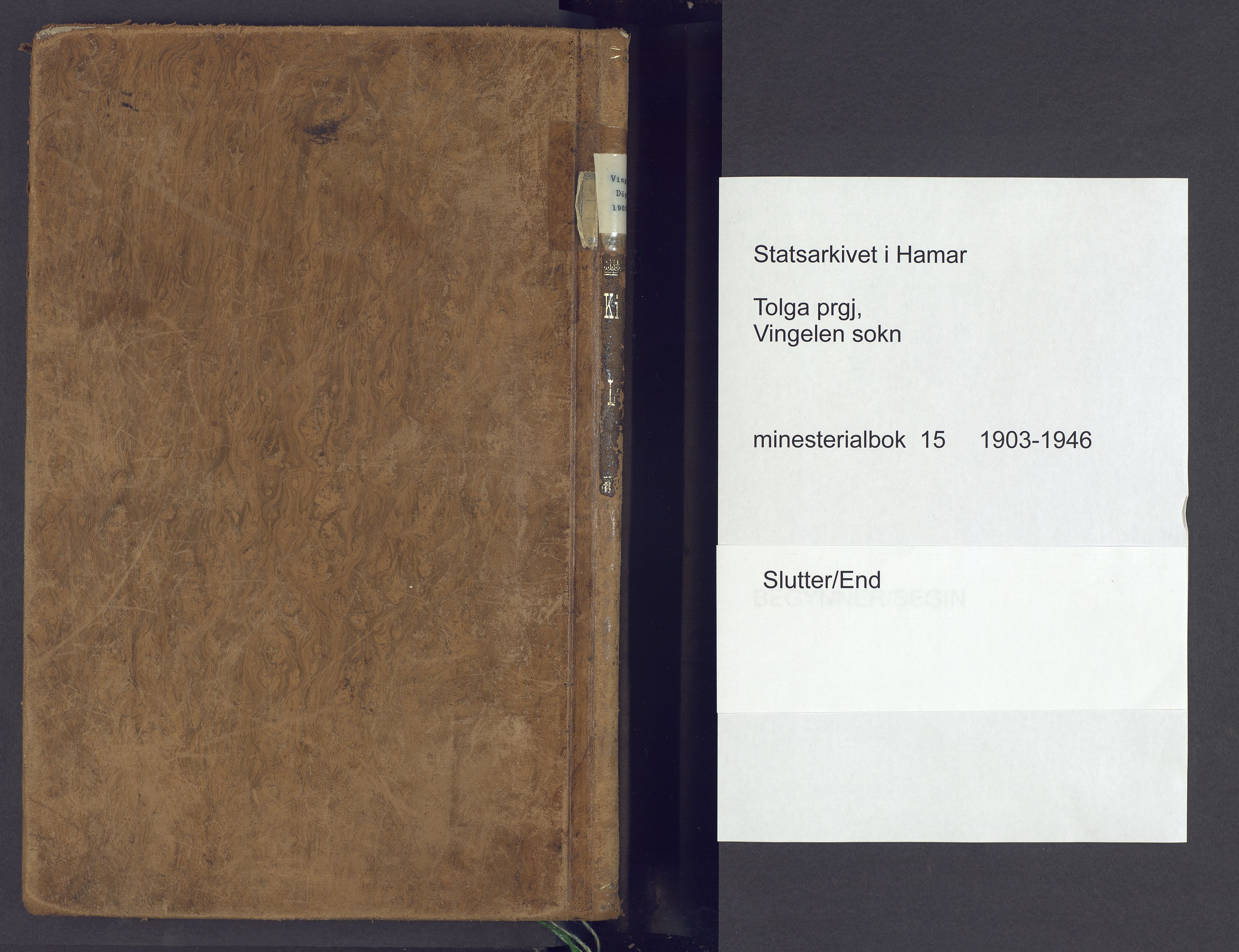 Tolga prestekontor, AV/SAH-PREST-062/K/L0015: Parish register (official) no. 15, 1903-1946