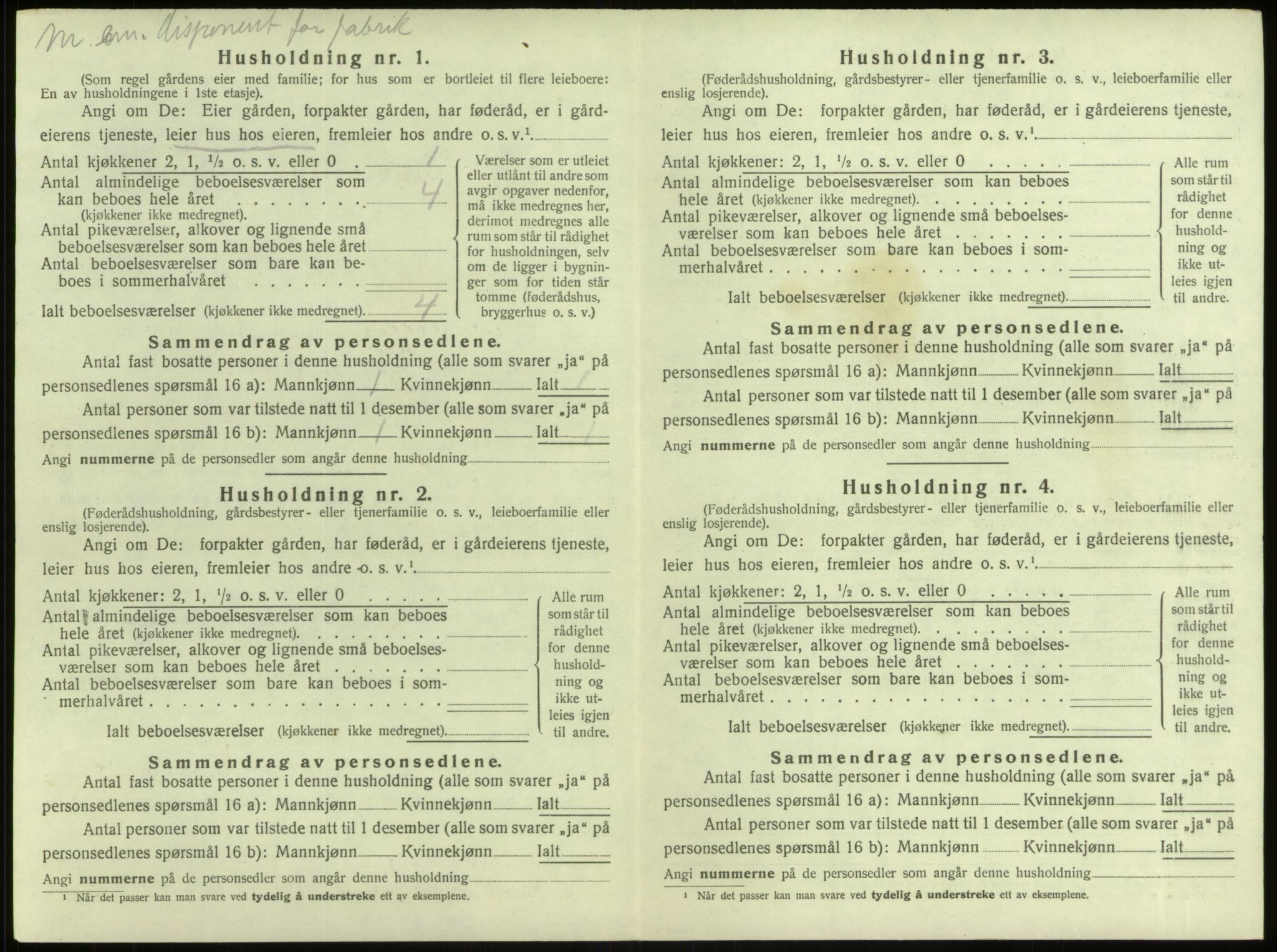 SAB, 1920 census for Manger, 1920, p. 450