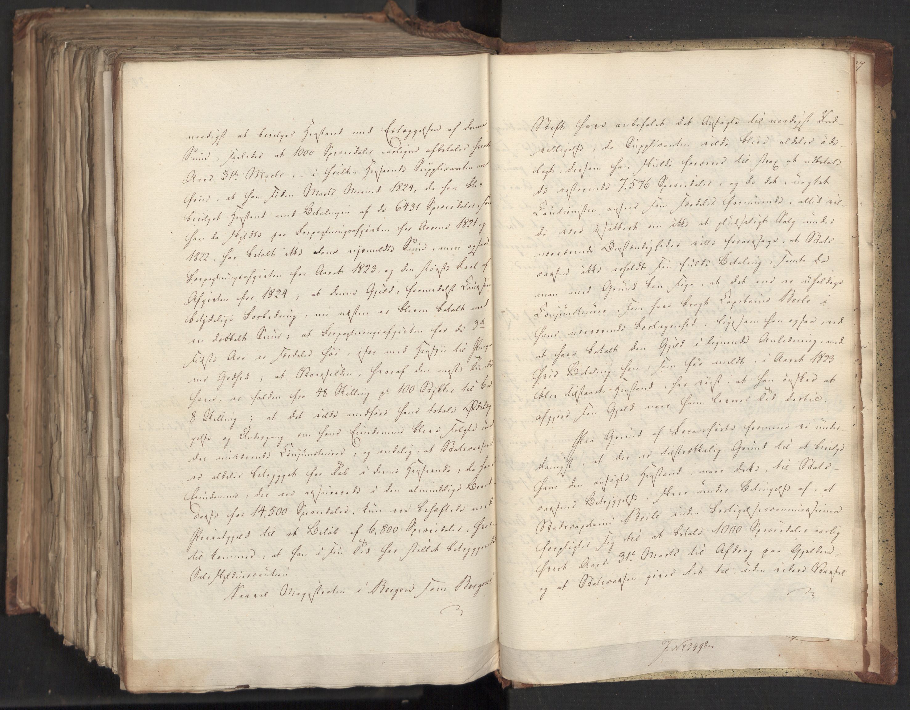 Statsrådsavdelingen i Stockholm, AV/RA-S-1003/D/Da/L0046: Regjeringsinnstillinger nr. 3308-3500, 1826, p. 525