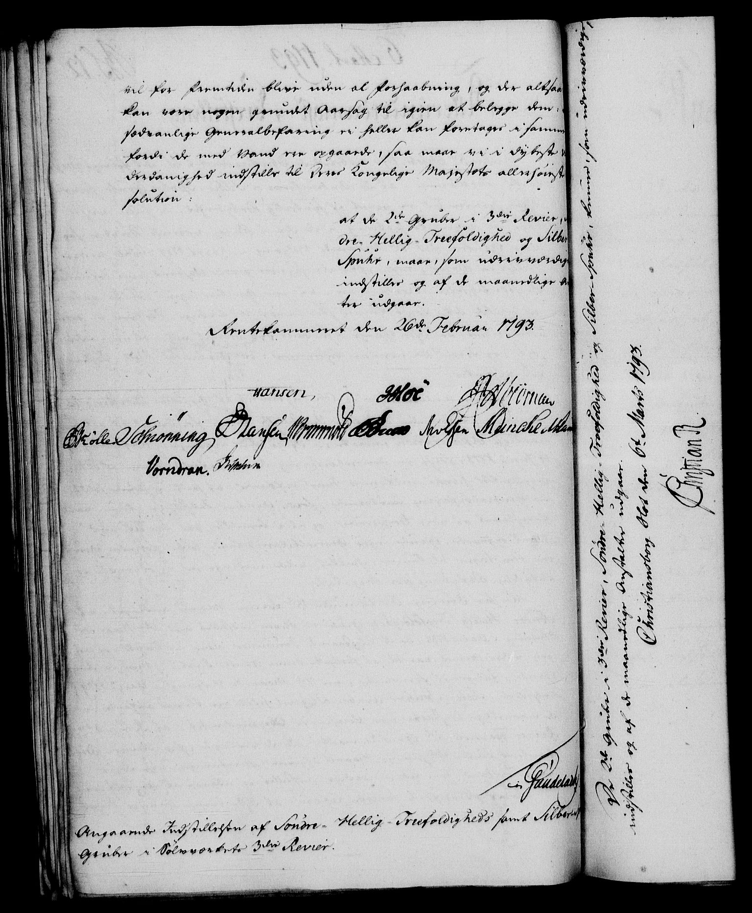 Rentekammeret, Renteskriverkontorene, AV/RA-EA-3115/M/Mf/Mfb/L0002: Relasjons- og resolusjonsprotokoll med register (merket RK 54.8), 1793-1795