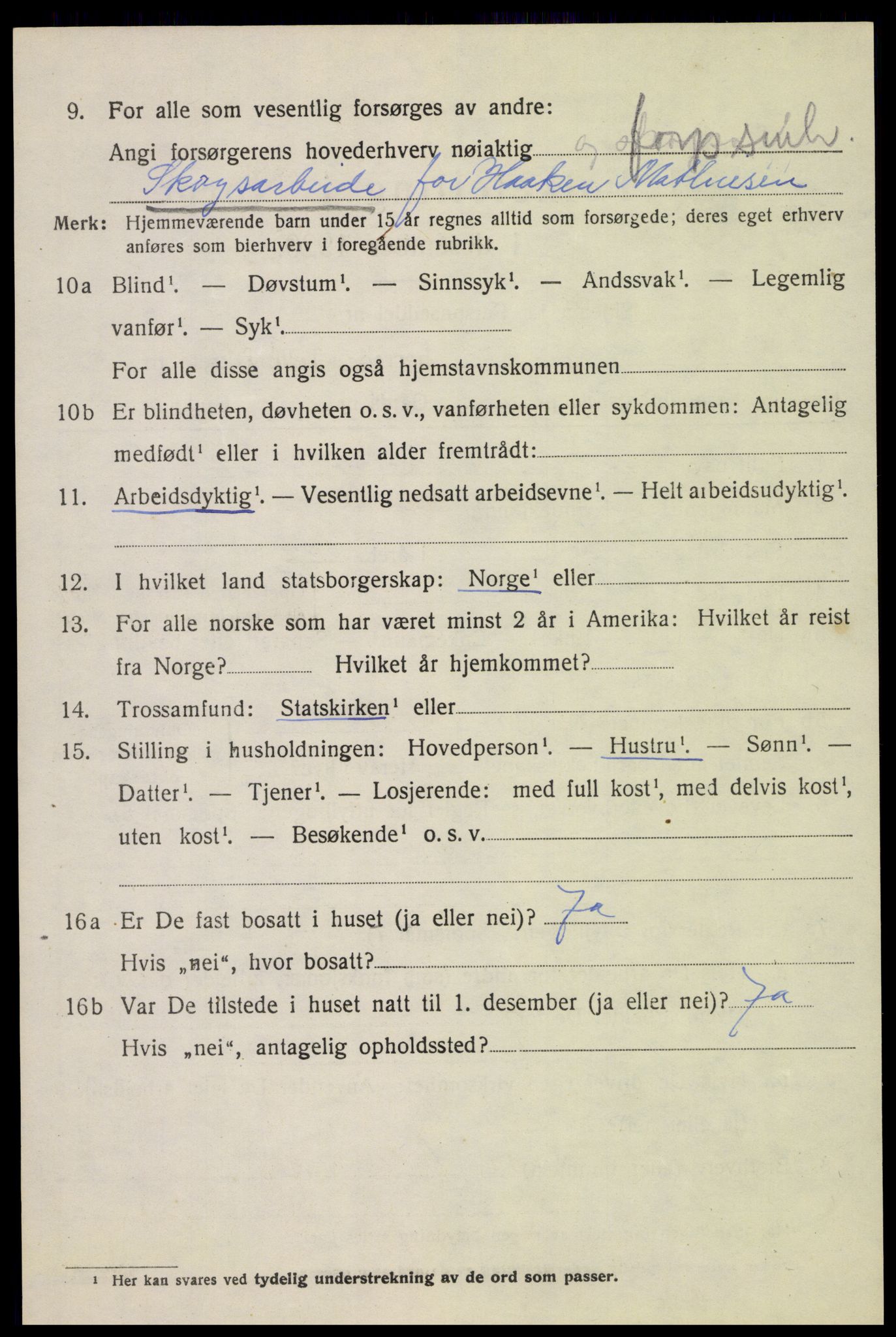 SAH, 1920 census for Østre Toten, 1920, p. 22207