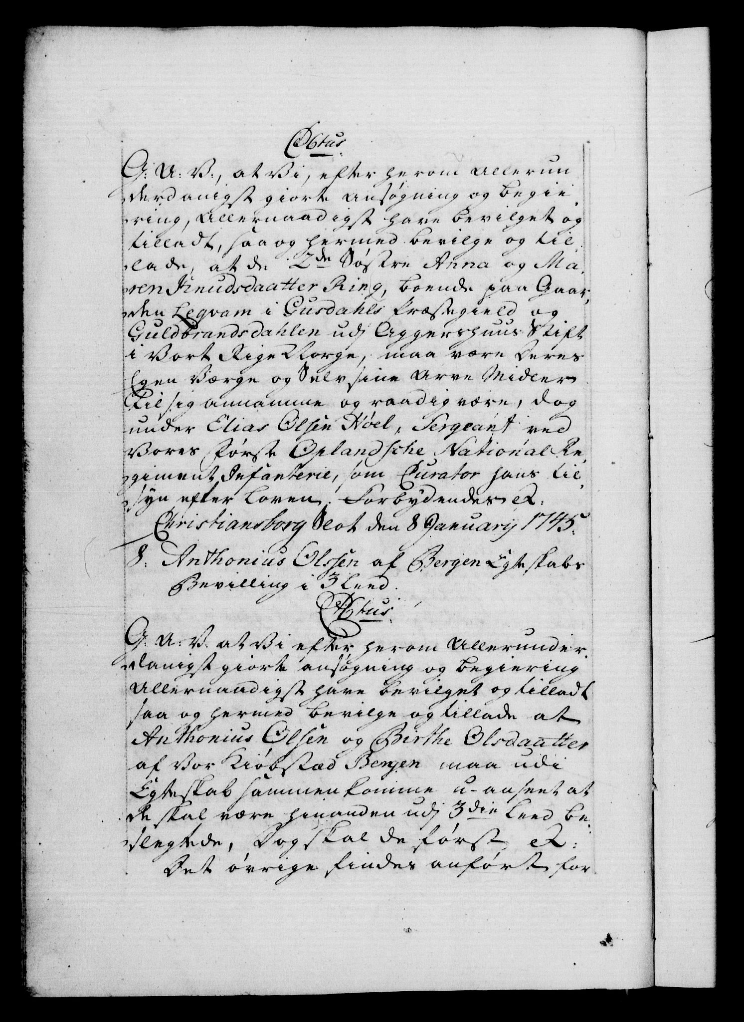 Danske Kanselli 1572-1799, AV/RA-EA-3023/F/Fc/Fca/Fcaa/L0034: Norske registre, 1745-1746, p. 3b