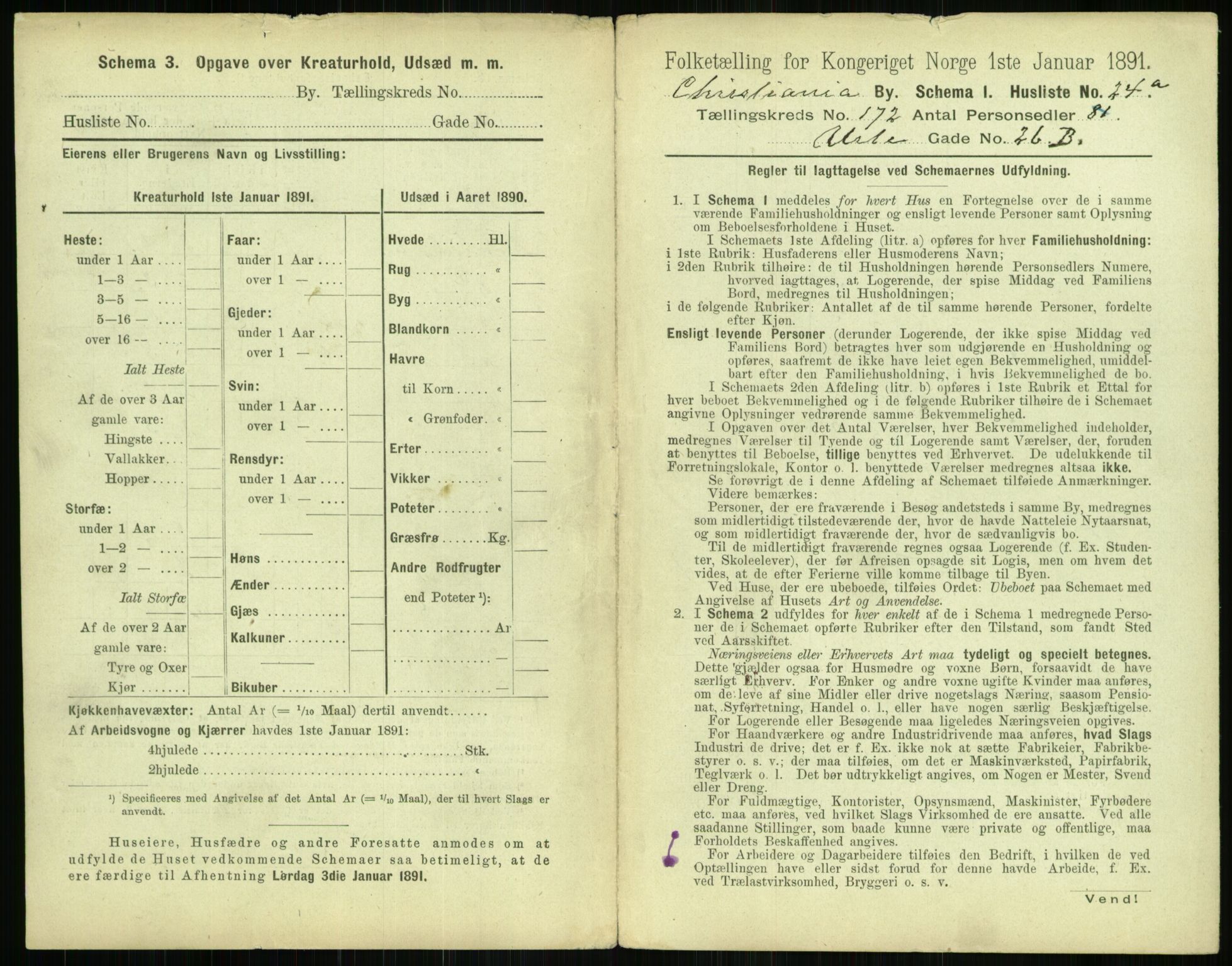 RA, 1891 census for 0301 Kristiania, 1891, p. 101677