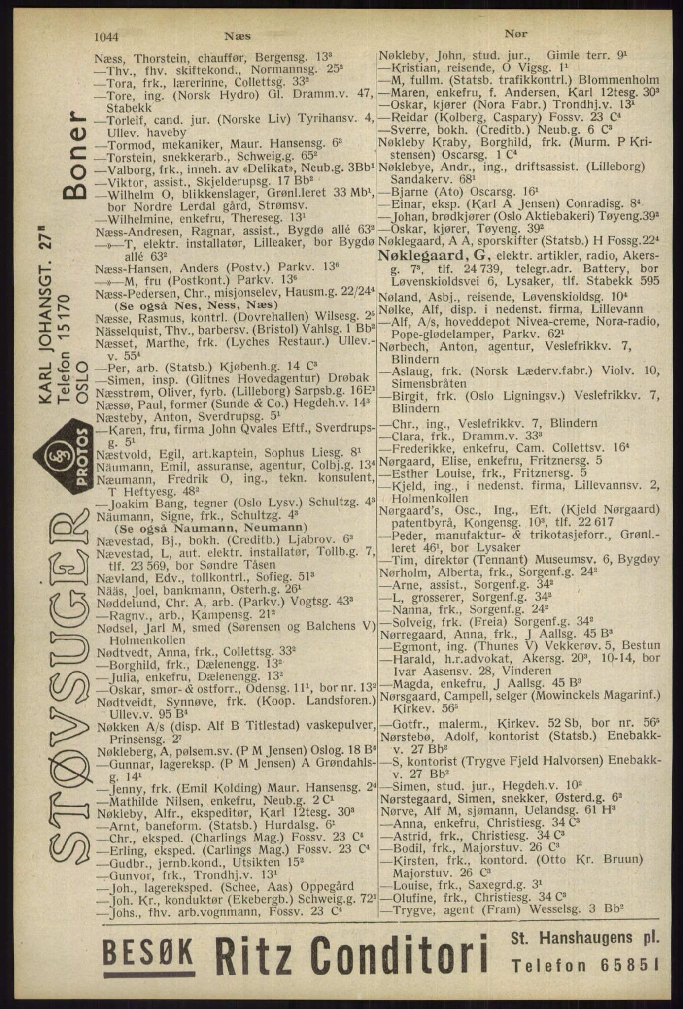 Kristiania/Oslo adressebok, PUBL/-, 1934, p. 1044