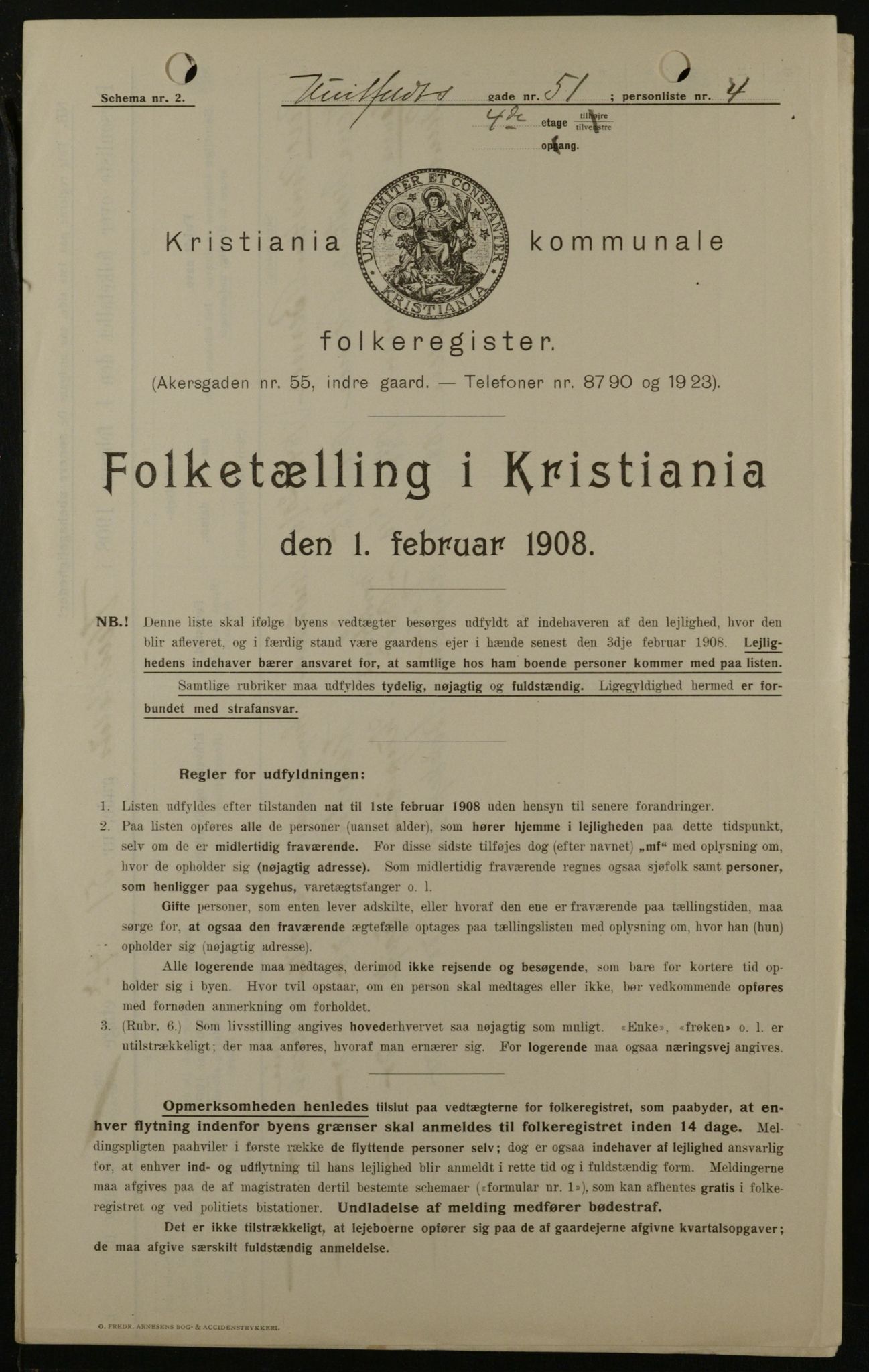 OBA, Municipal Census 1908 for Kristiania, 1908, p. 37931