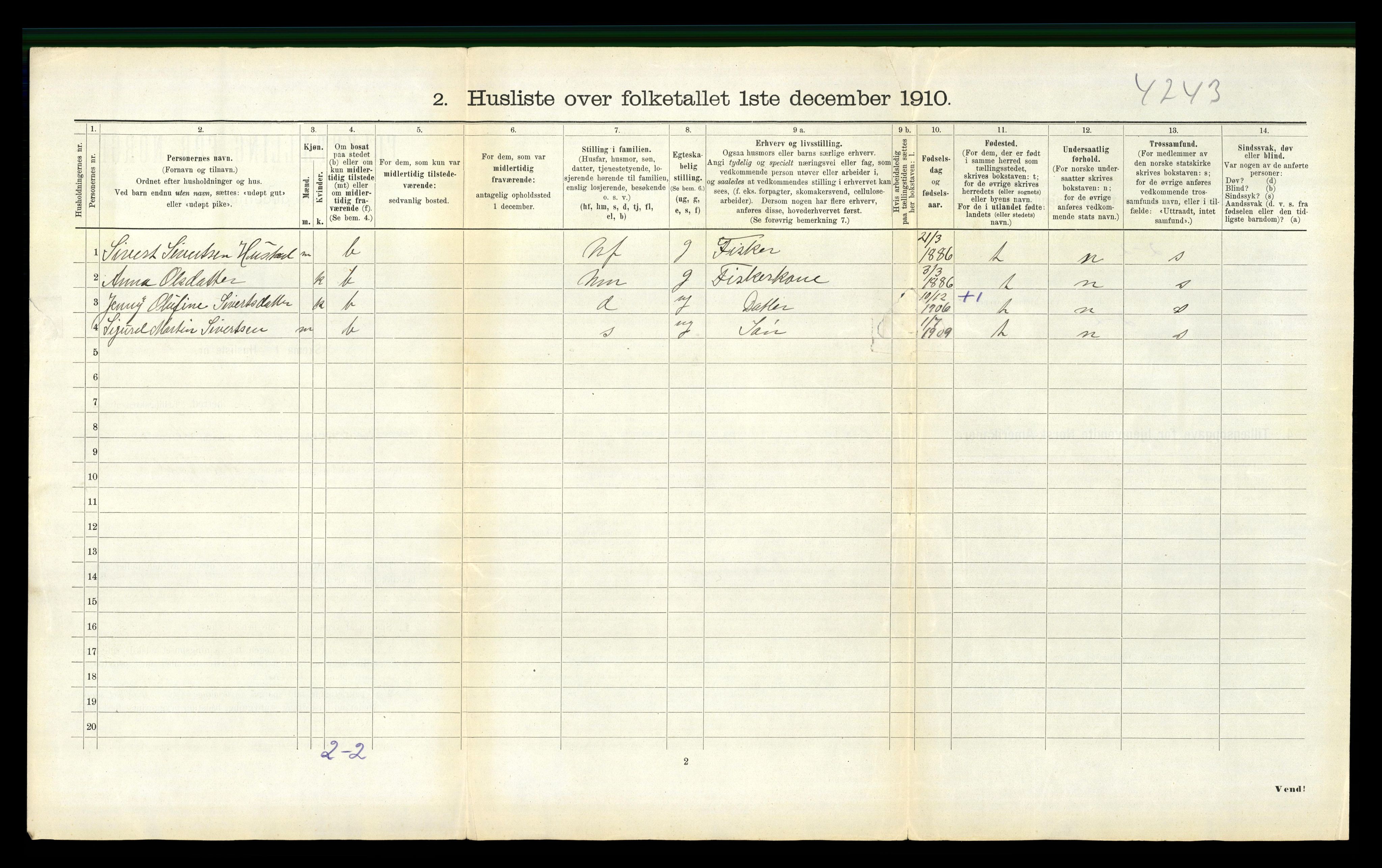 RA, 1910 census for Bud, 1910, p. 566