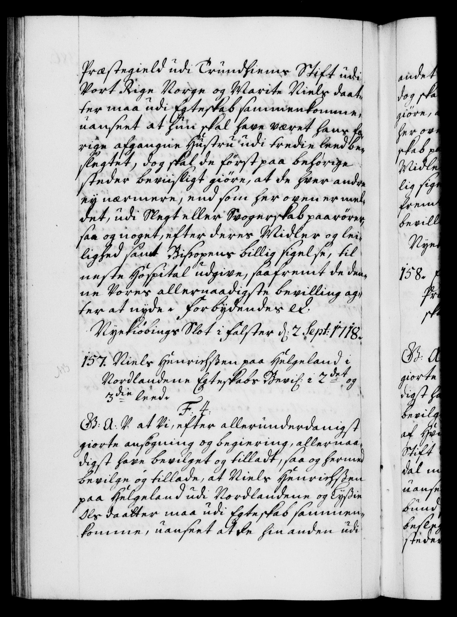 Danske Kanselli 1572-1799, AV/RA-EA-3023/F/Fc/Fca/Fcaa/L0022: Norske registre, 1716-1719, p. 386b