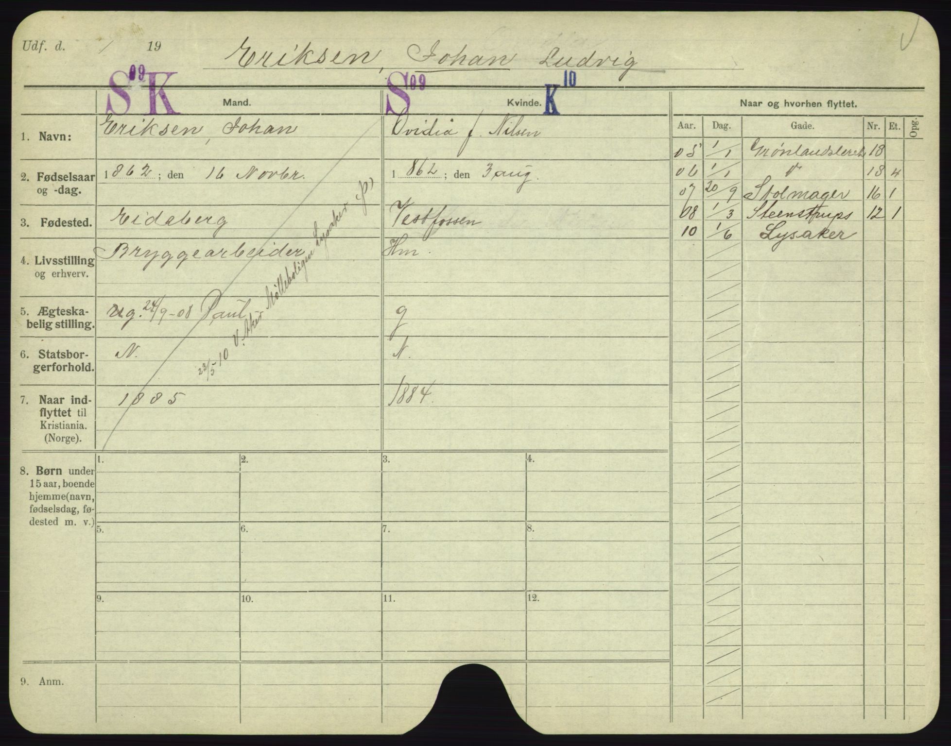 Oslo folkeregister, Registerkort, AV/SAO-A-11715/F/Fa/Fac/L0002: Menn, 1906-1914, p. 1104a