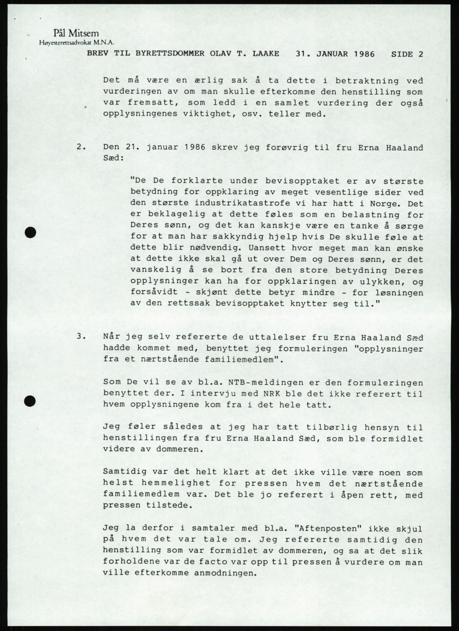 Pa 1503 - Stavanger Drilling AS, AV/SAST-A-101906/Da/L0001: Alexander L. Kielland - Begrensningssak Stavanger byrett, 1986, p. 32