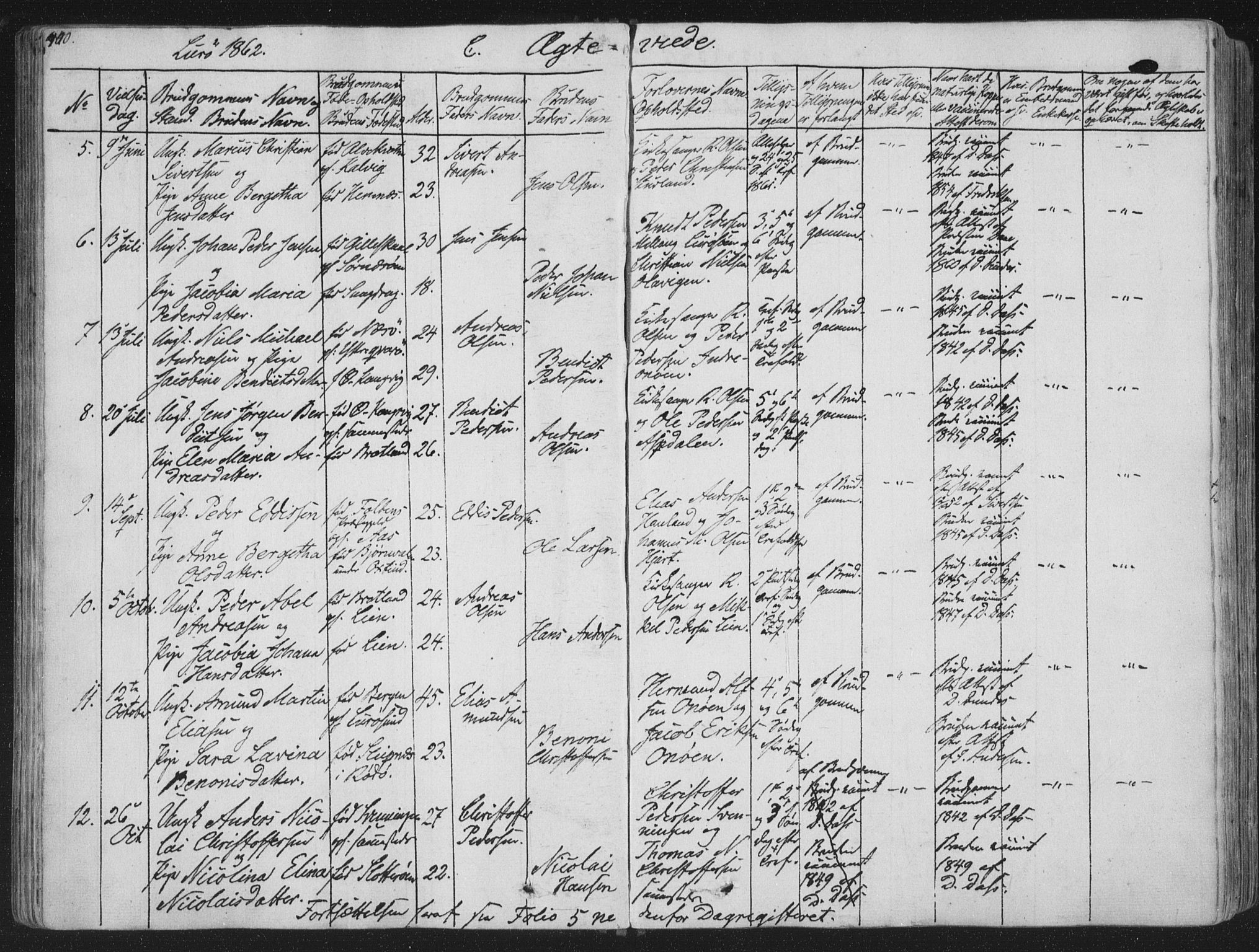 Ministerialprotokoller, klokkerbøker og fødselsregistre - Nordland, SAT/A-1459/839/L0566: Parish register (official) no. 839A03, 1825-1862, p. 440