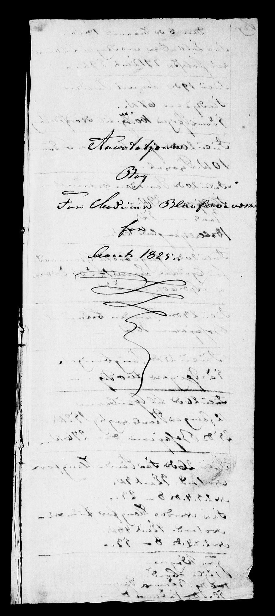 Modums Blaafarveværk, RA/PA-0157/G/Gd/Gdb/L0197: Annotations Bog, Dagbok over inn- og utgående materiale, 1825-1828, p. 2
