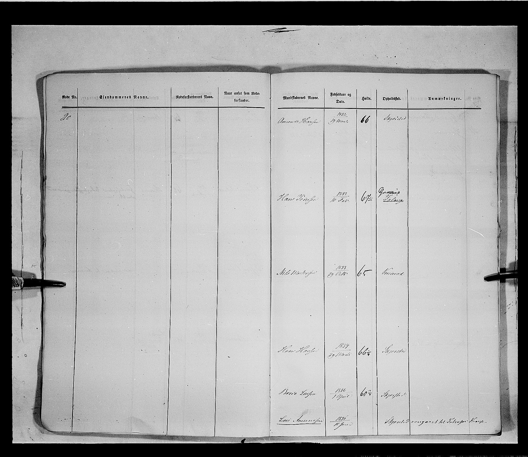 Fylkesmannen i Oppland, AV/SAH-FYO-002/1/K/Kb/L1161: Valderske nasjonale musketérkorps - Vangske kompani og Hadelandske kompani av Akershusiske nasjonale musketérkorps, 1818-1860, p. 3041