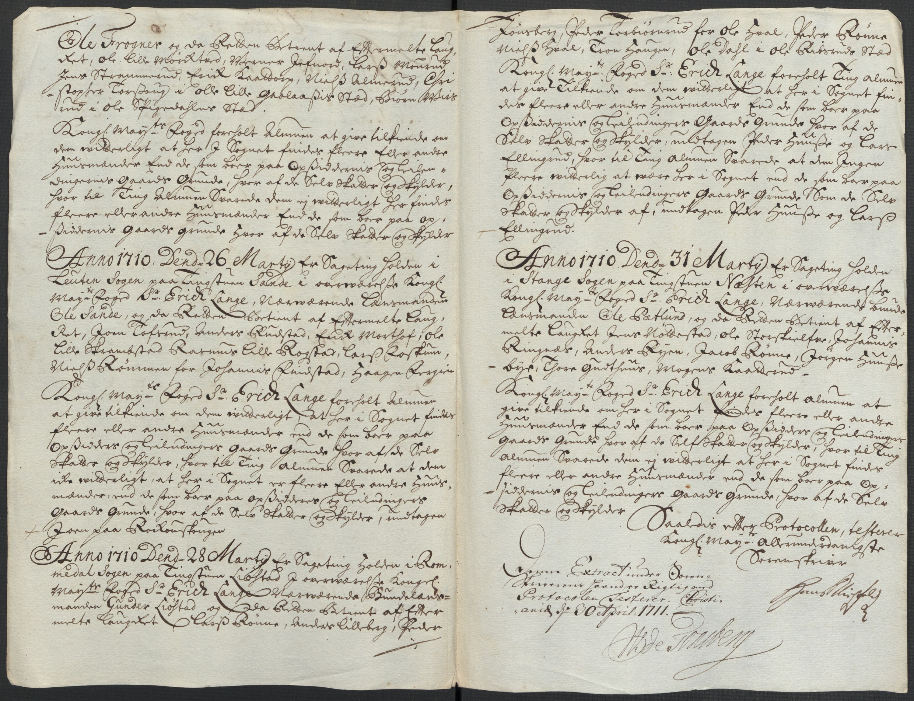 Rentekammeret inntil 1814, Reviderte regnskaper, Fogderegnskap, RA/EA-4092/R16/L1046: Fogderegnskap Hedmark, 1710, p. 207