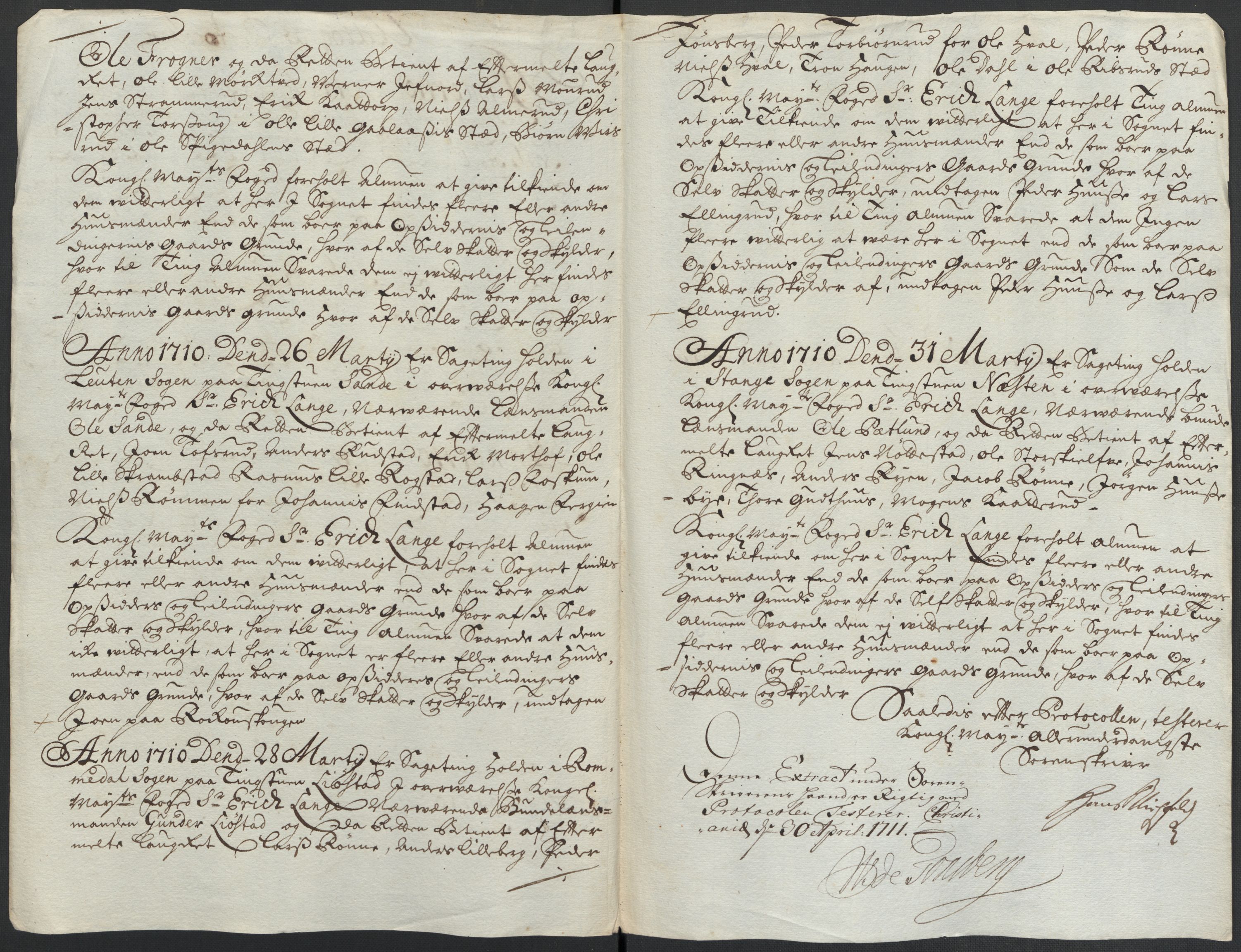Rentekammeret inntil 1814, Reviderte regnskaper, Fogderegnskap, AV/RA-EA-4092/R16/L1046: Fogderegnskap Hedmark, 1710, p. 207