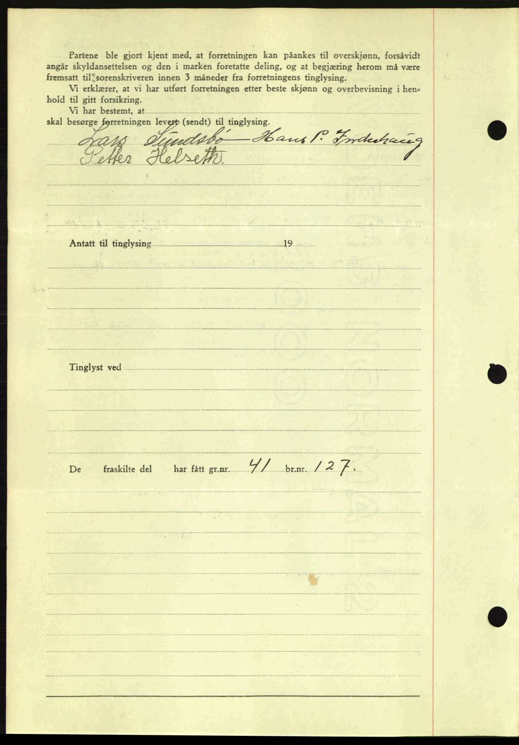 Romsdal sorenskriveri, AV/SAT-A-4149/1/2/2C: Mortgage book no. A13, 1942-1943, Diary no: : 2469/1942