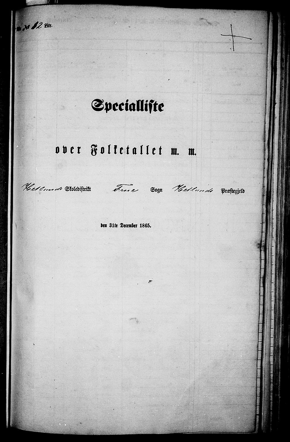 RA, 1865 census for Hetland, 1865, p. 140