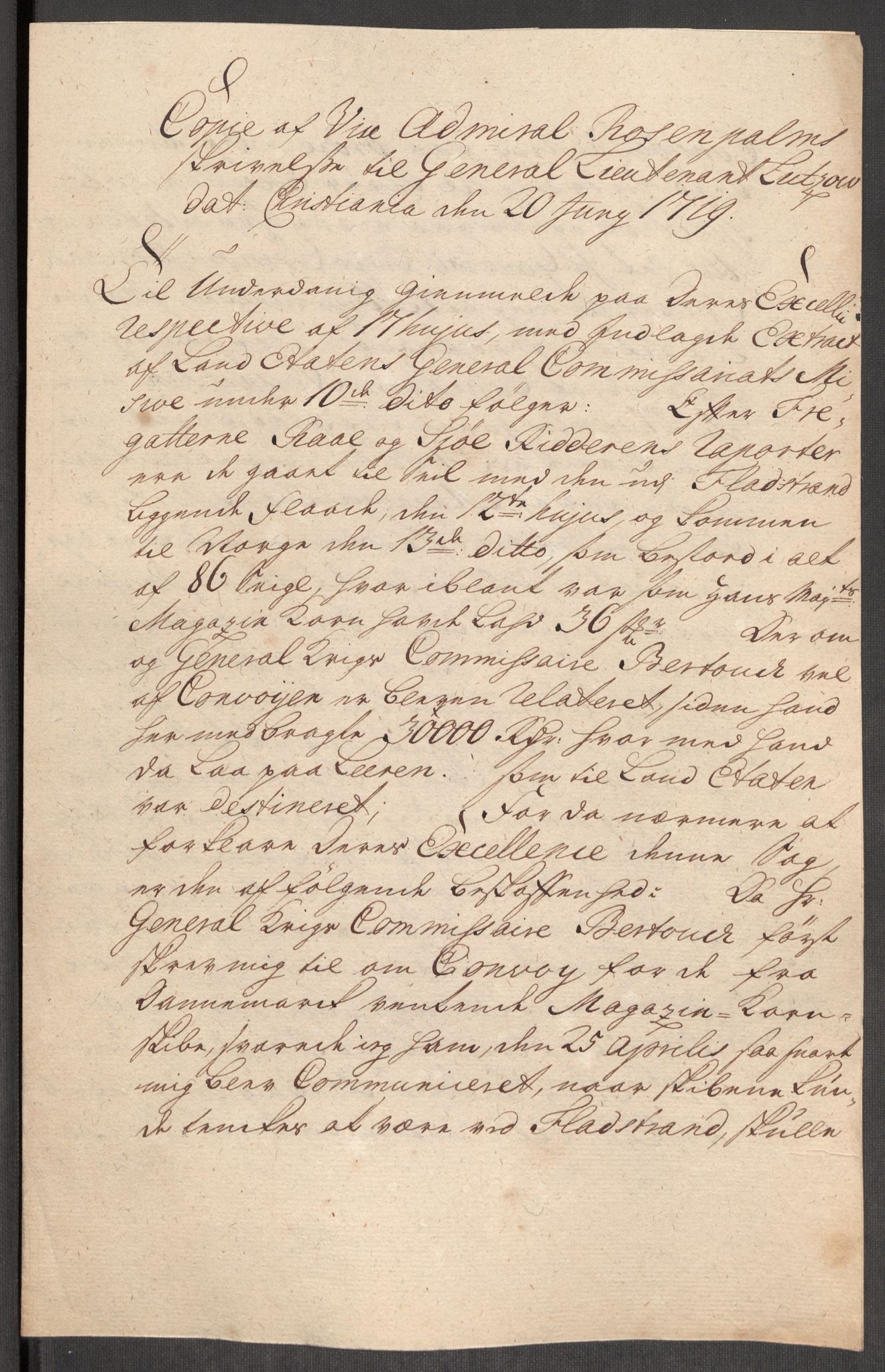 Kommanderende general (KG I) med Det norske krigsdirektorium, AV/RA-EA-5419/E/Eb/L0012: Kunnskap om fienden, kronologisk ordnet, 1718-1719, p. 724