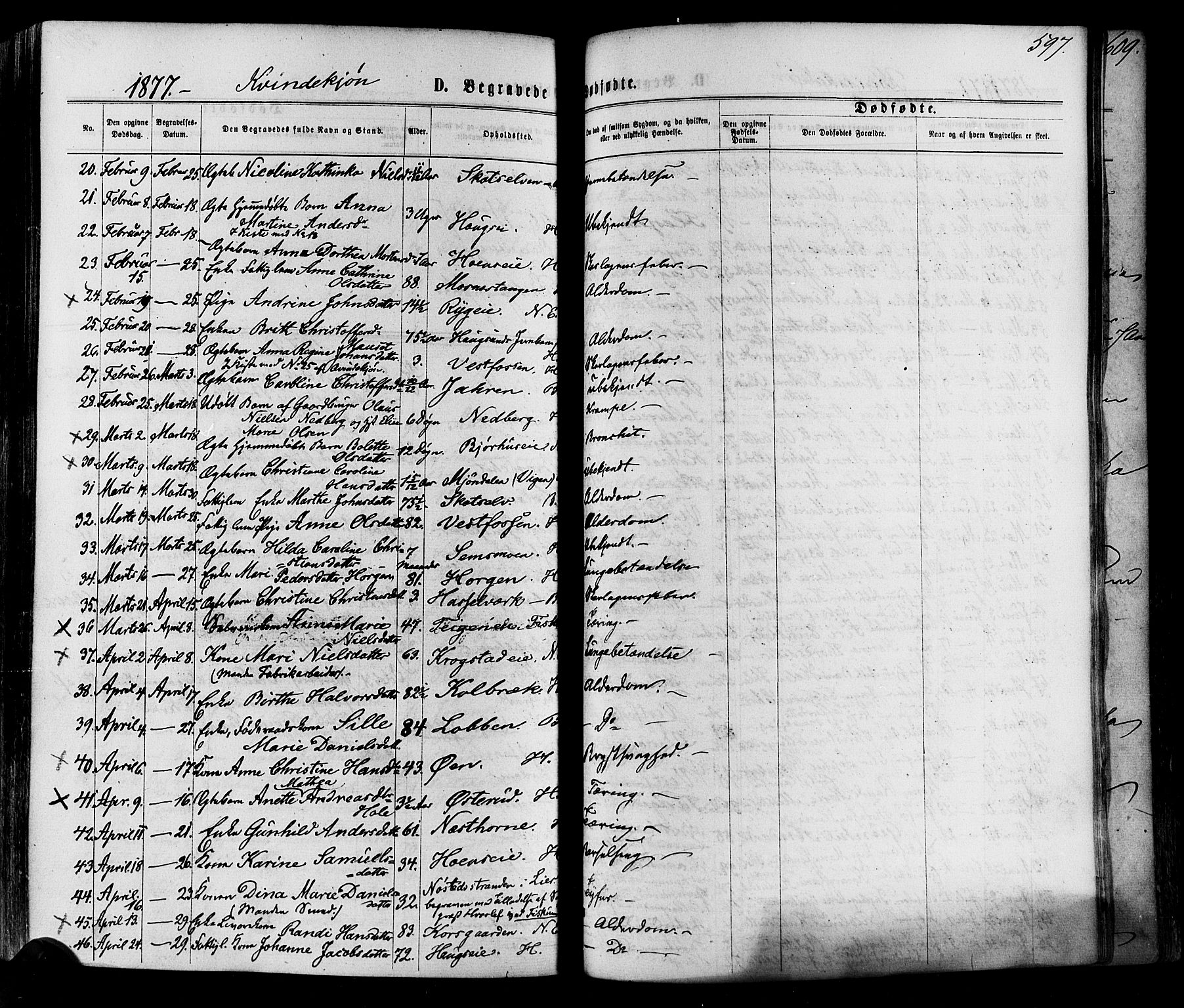 Eiker kirkebøker, AV/SAKO-A-4/F/Fa/L0017: Parish register (official) no. I 17, 1869-1877, p. 597