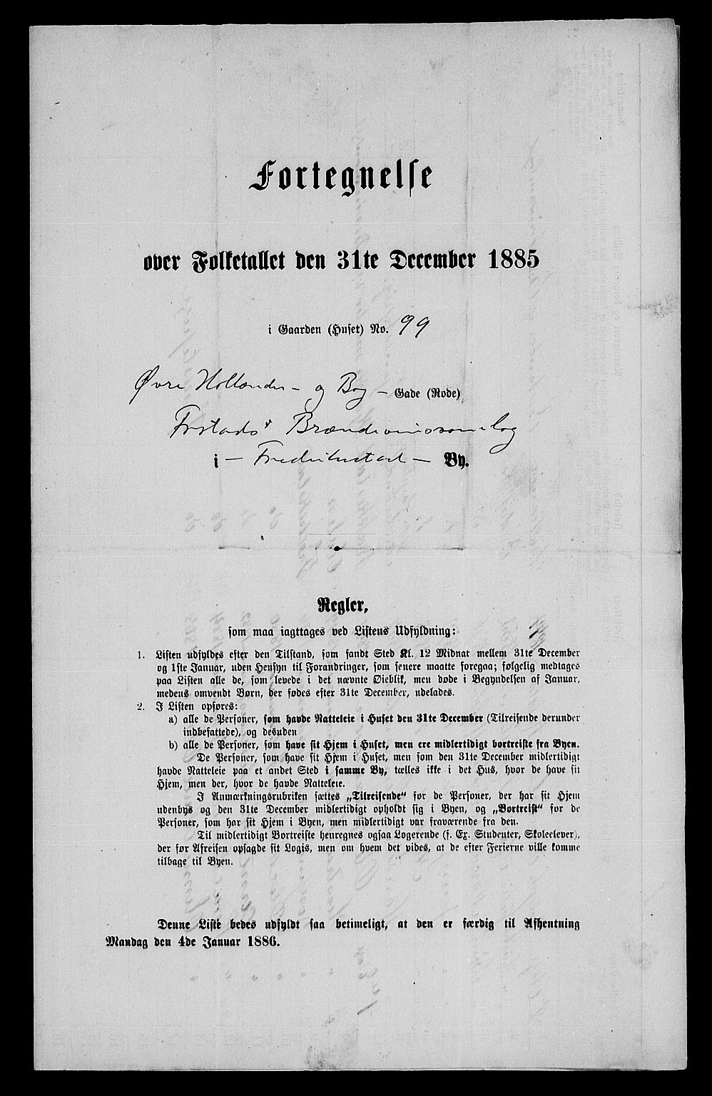 RA, 1885 census for 0103 Fredrikstad, 1885, p. 223