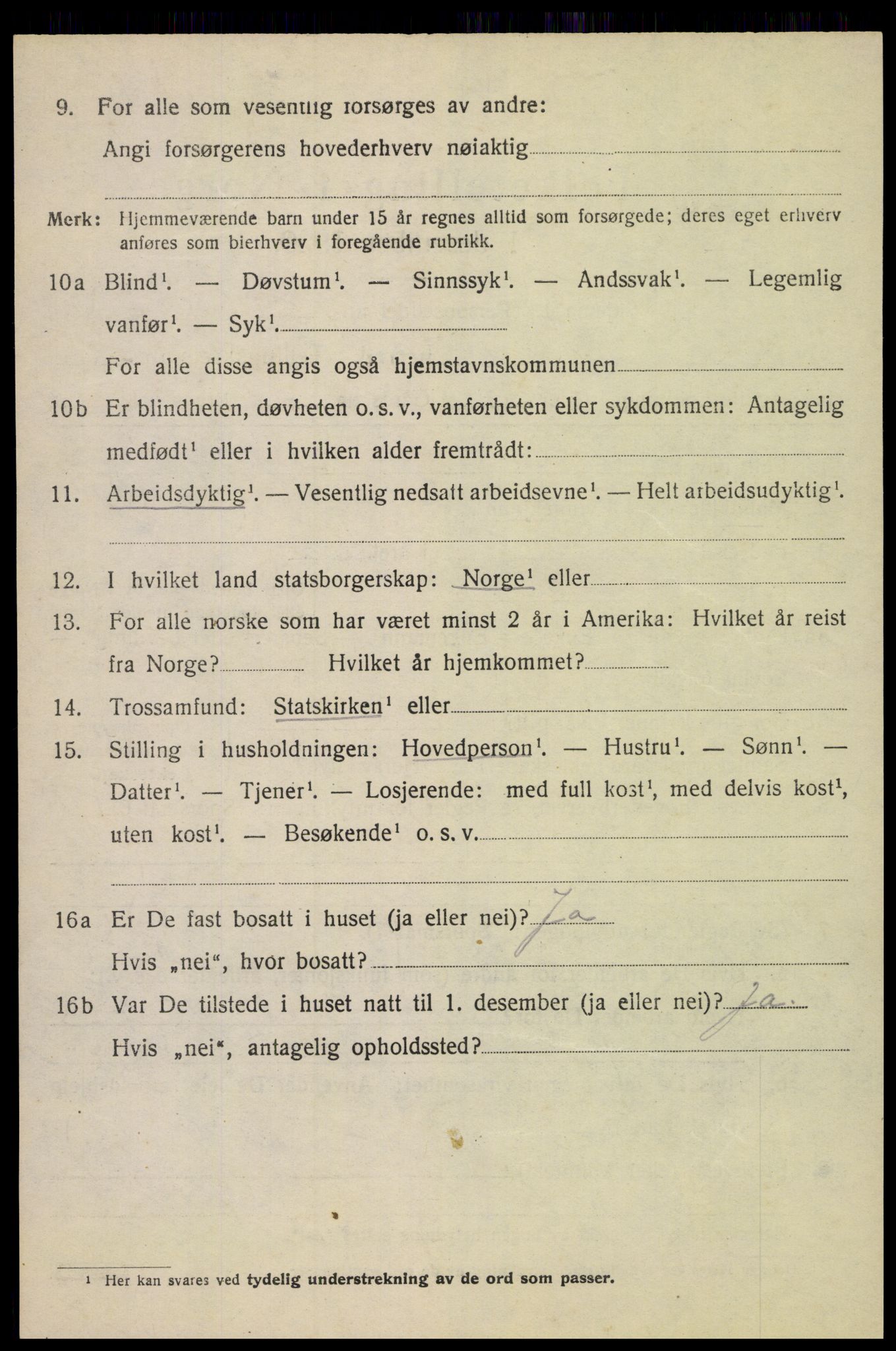 SAH, 1920 census for Sør-Fron, 1920, p. 4136
