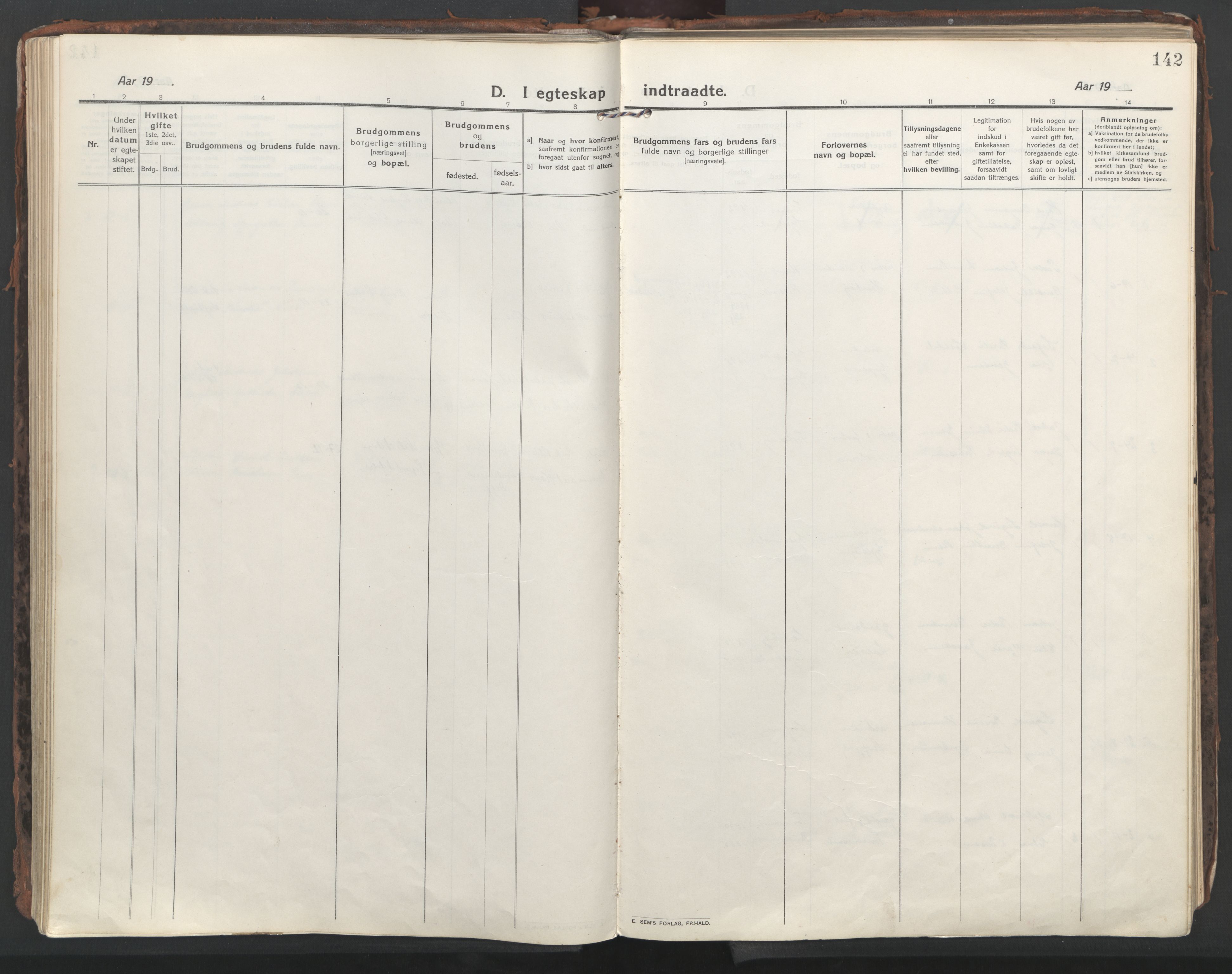 Ministerialprotokoller, klokkerbøker og fødselsregistre - Nordland, AV/SAT-A-1459/861/L0872: Parish register (official) no. 861A07, 1915-1924, p. 142