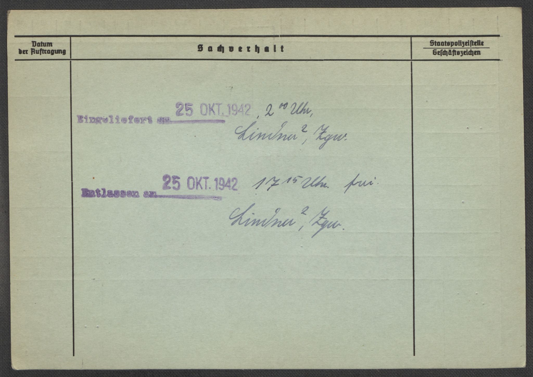 Befehlshaber der Sicherheitspolizei und des SD, AV/RA-RAFA-5969/E/Ea/Eaa/L0010: Register over norske fanger i Møllergata 19: Sø-Å, 1940-1945, p. 1125