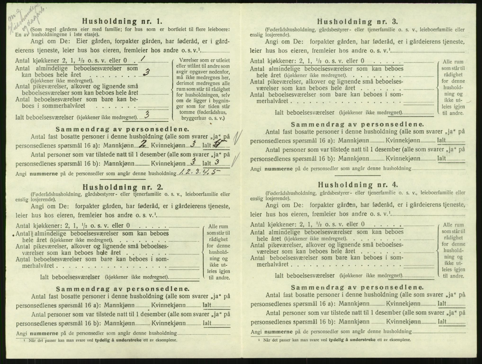 SAT, 1920 census for Åsskard, 1920, p. 308