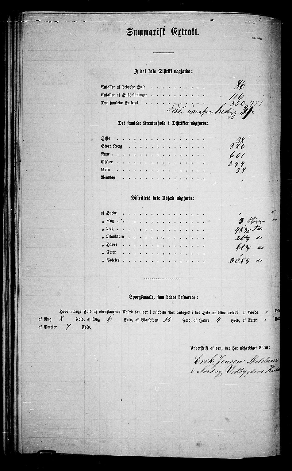 RA, 1865 census for Sigdal, 1865, p. 190