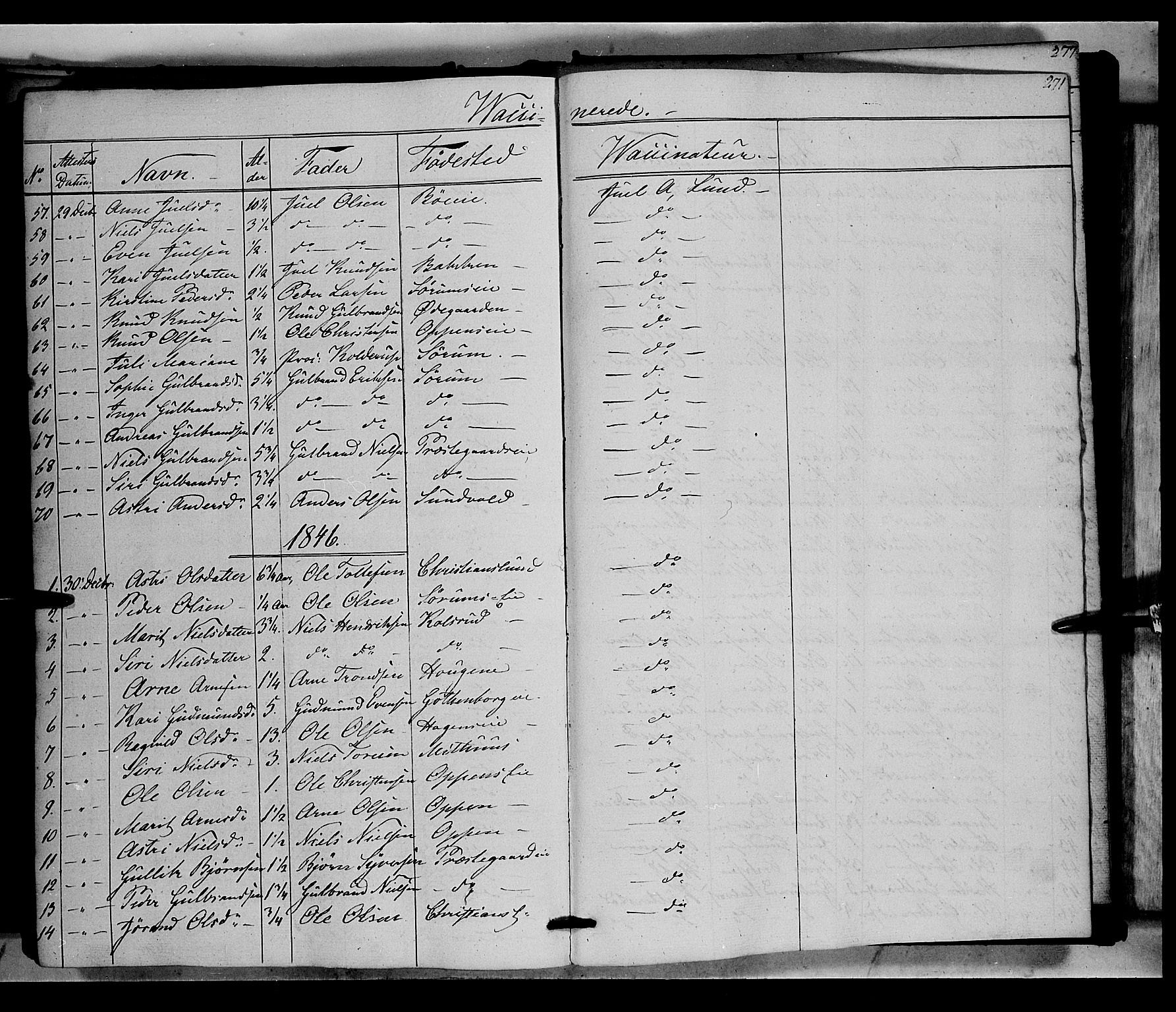 Nord-Aurdal prestekontor, AV/SAH-PREST-132/H/Ha/Haa/L0004: Parish register (official) no. 4, 1842-1863, p. 271