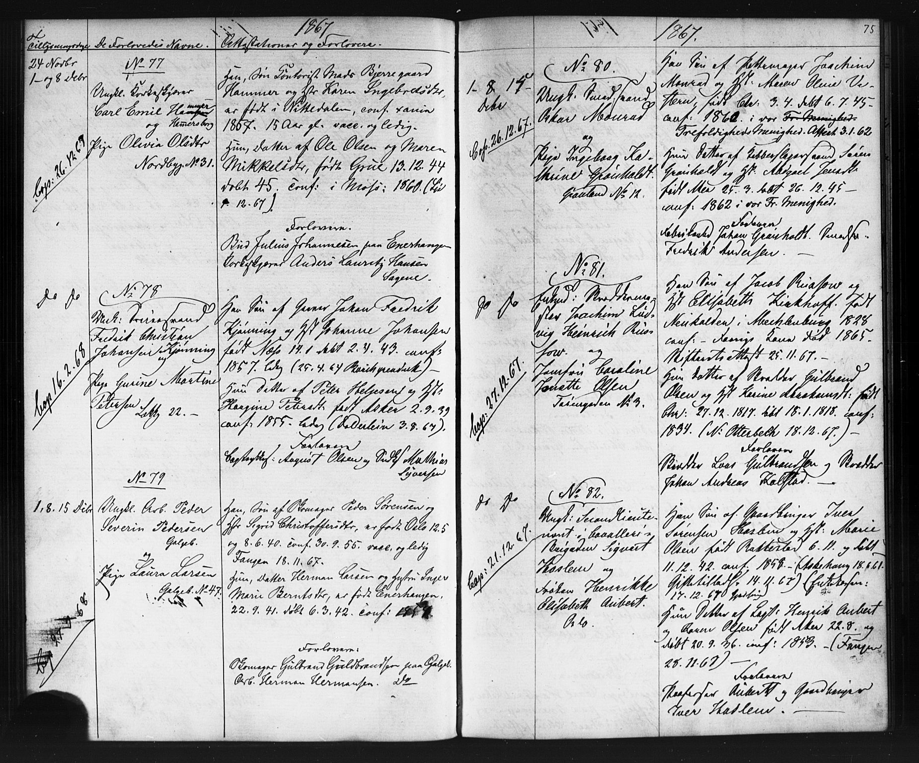 Grønland prestekontor Kirkebøker, AV/SAO-A-10848/G/Ga/L0002: Parish register (copy) no. 2, 1861-1863, p. 75
